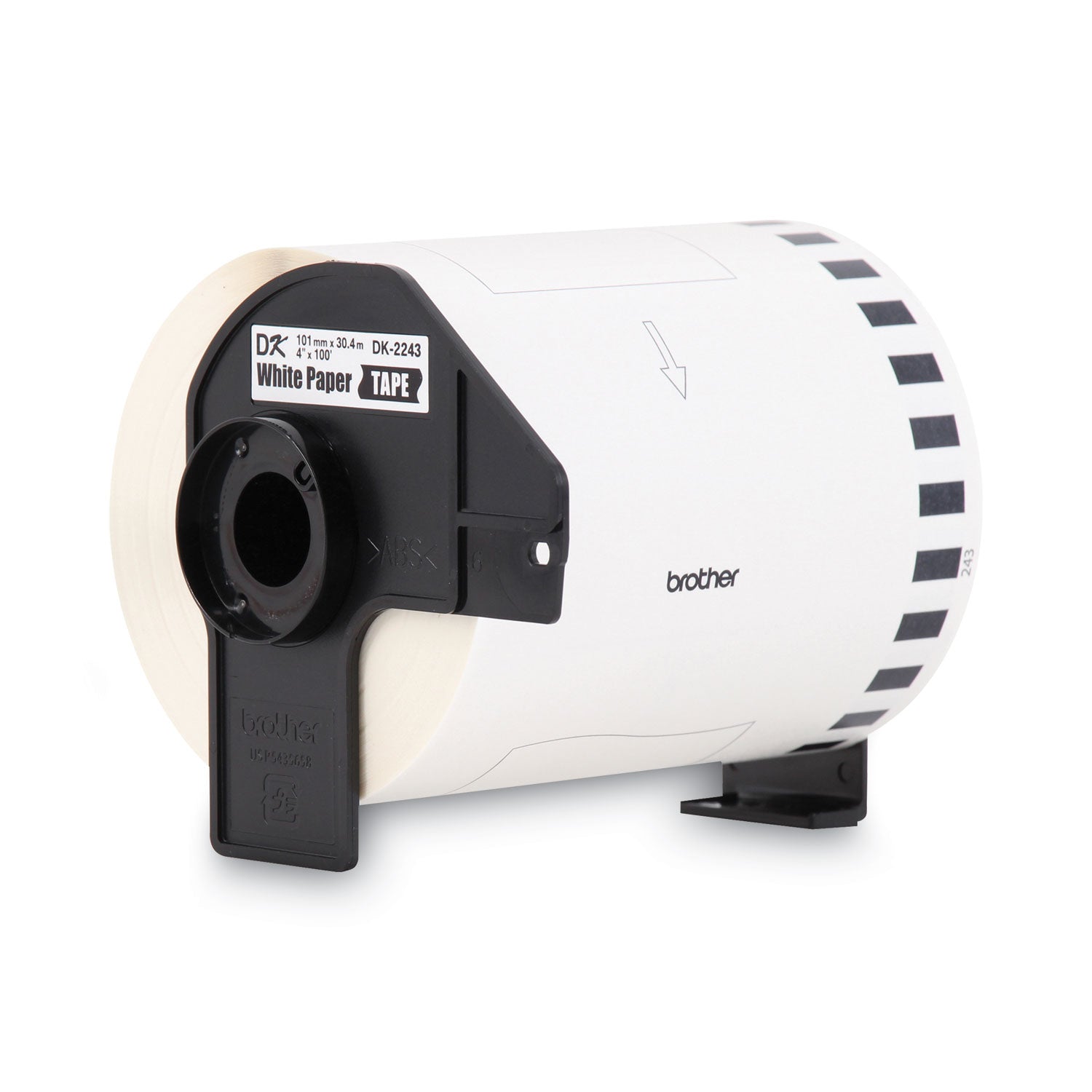 4" Width - Direct Thermal - White - Paper - 1 Box