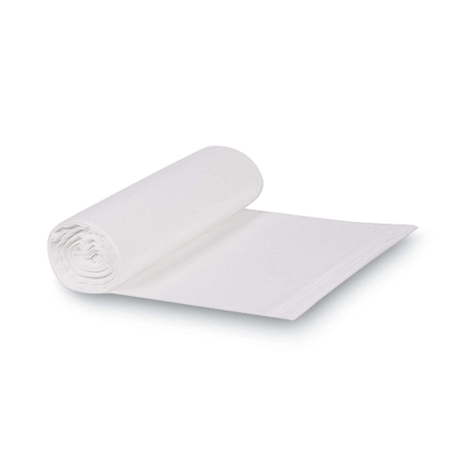 High-Density Can Liners, 33 gal, 13 mic, 33" x 39", Natural, Perforated Roll, 25 Bags/Roll, 10 Rolls/Carton