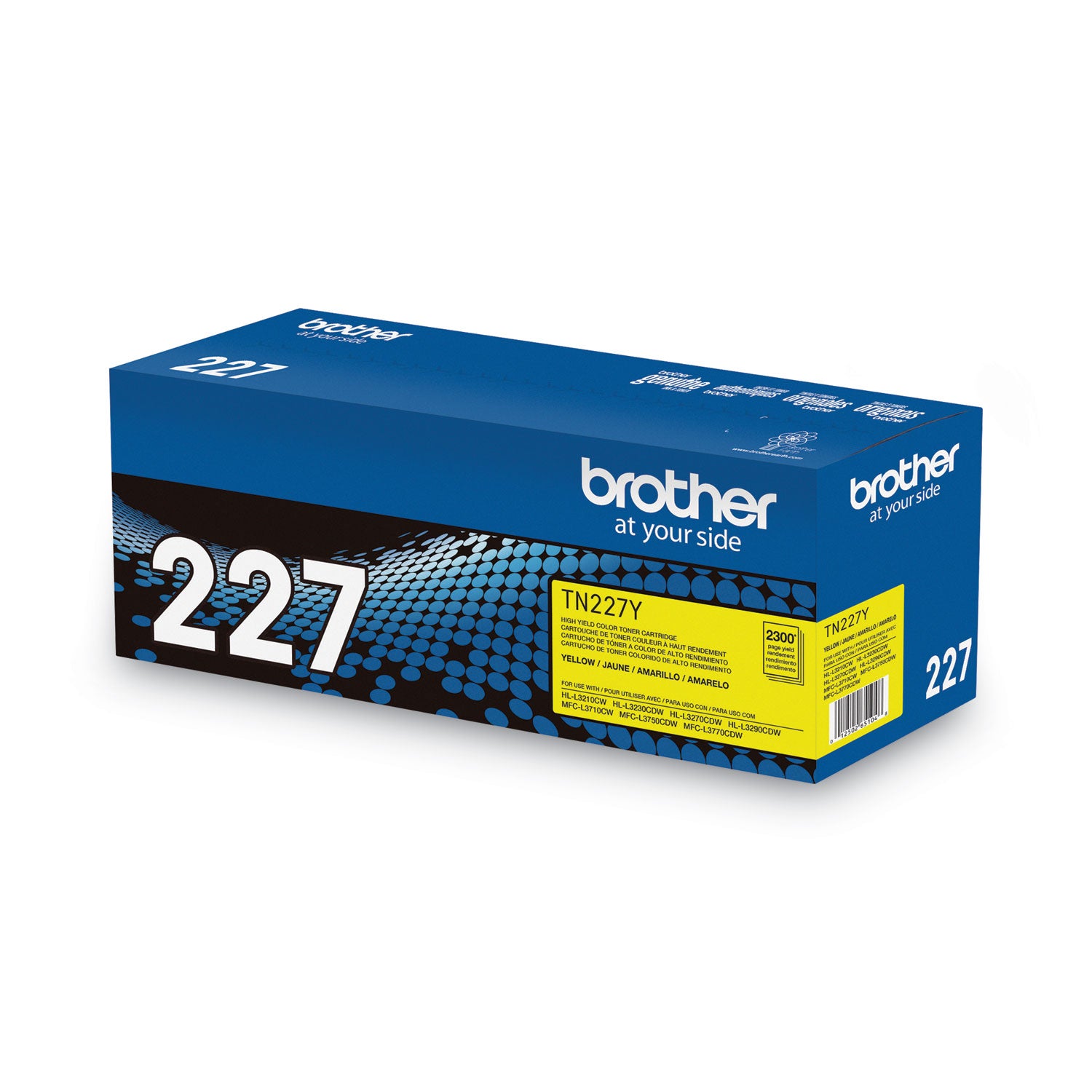 Brother TN-227Y Original High Yield Laser Toner Cartridge - Yellow - 1 Each