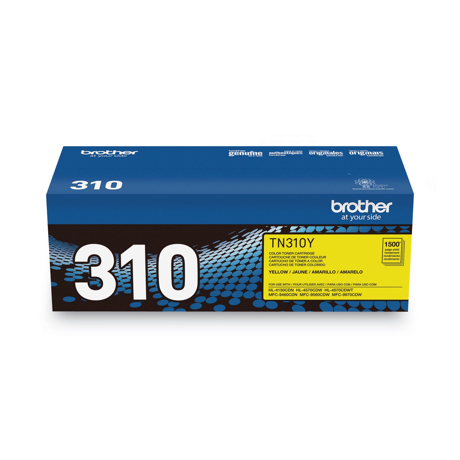 Brother TN310Y Original Laser Toner Cartridge - Yellow - 1 Each