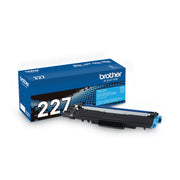 Brother TN-227C Original High Yield Laser Toner Cartridge - Cyan - 1 Each