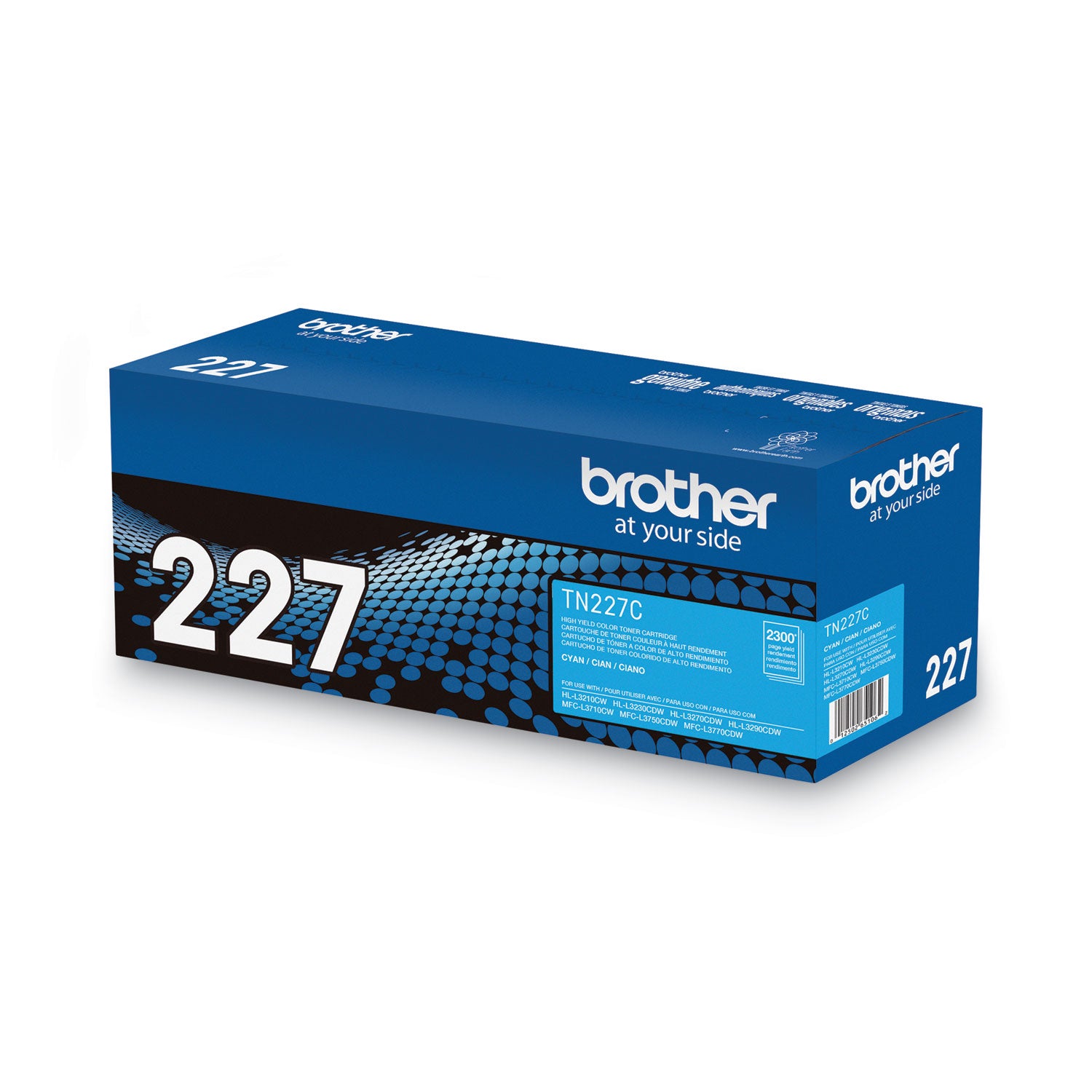 Brother TN-227C Original High Yield Laser Toner Cartridge - Cyan - 1 Each