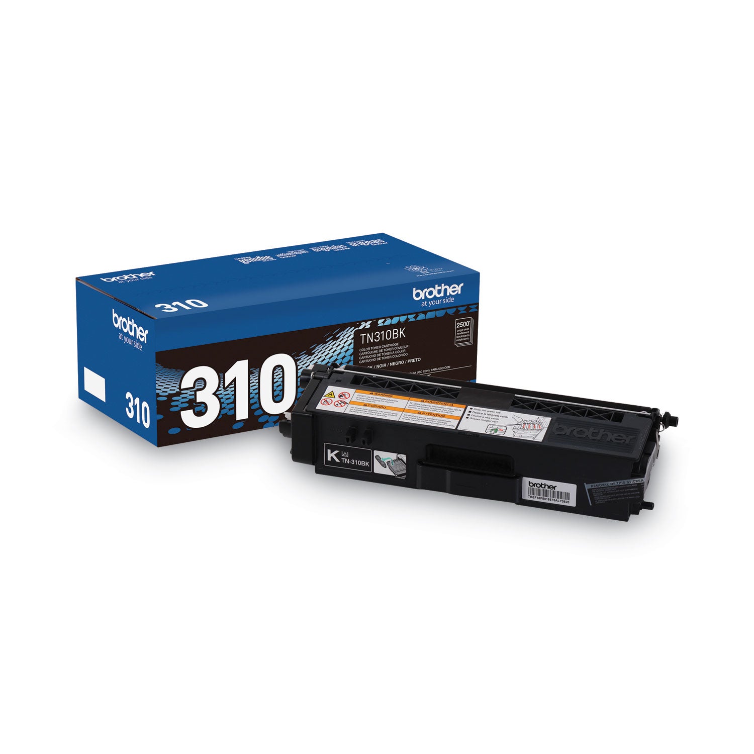 Brother TN310BK Original Laser Toner Cartridge - Black - 1 Each