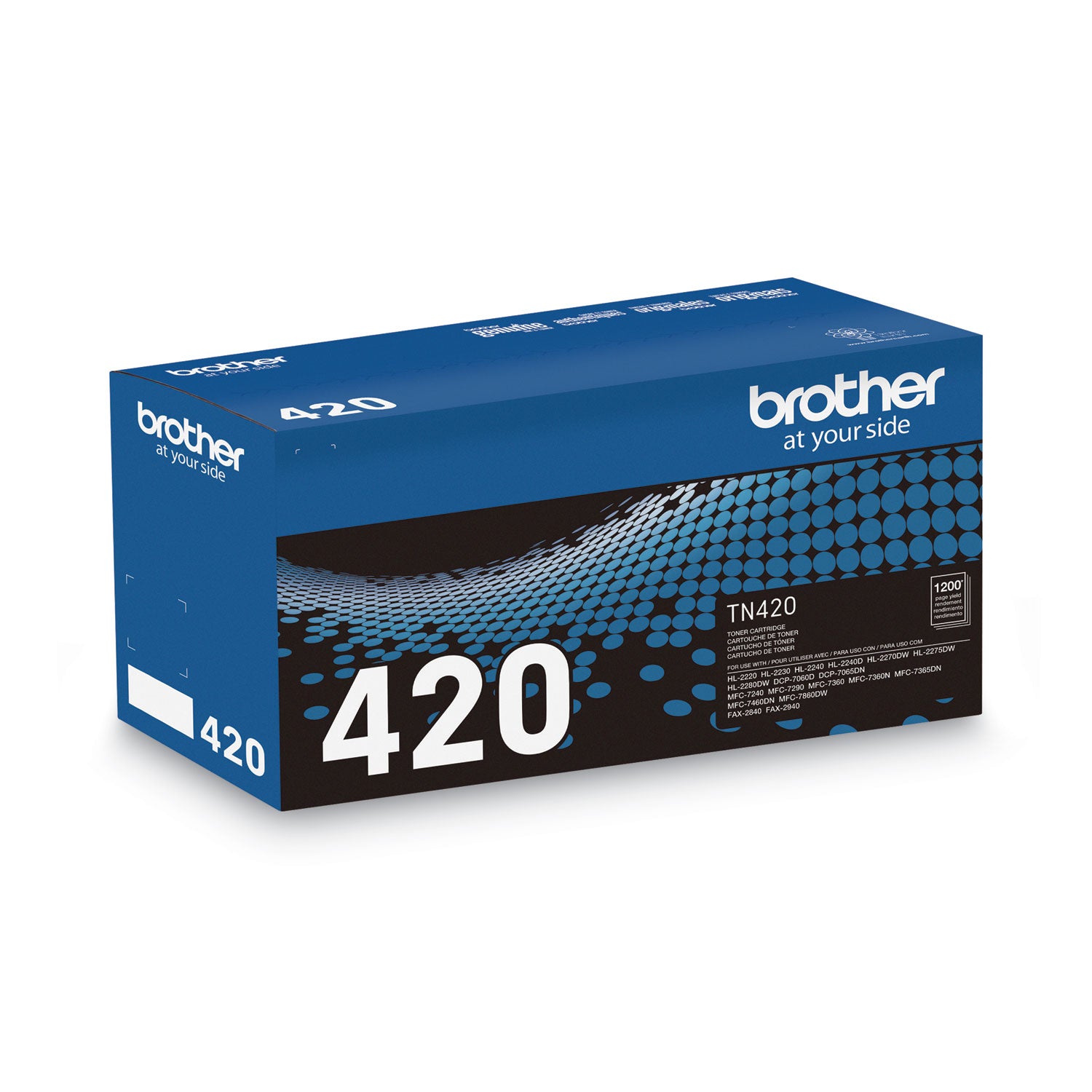 Brother TN420 Original Laser Toner Cartridge - Black - 1 Each