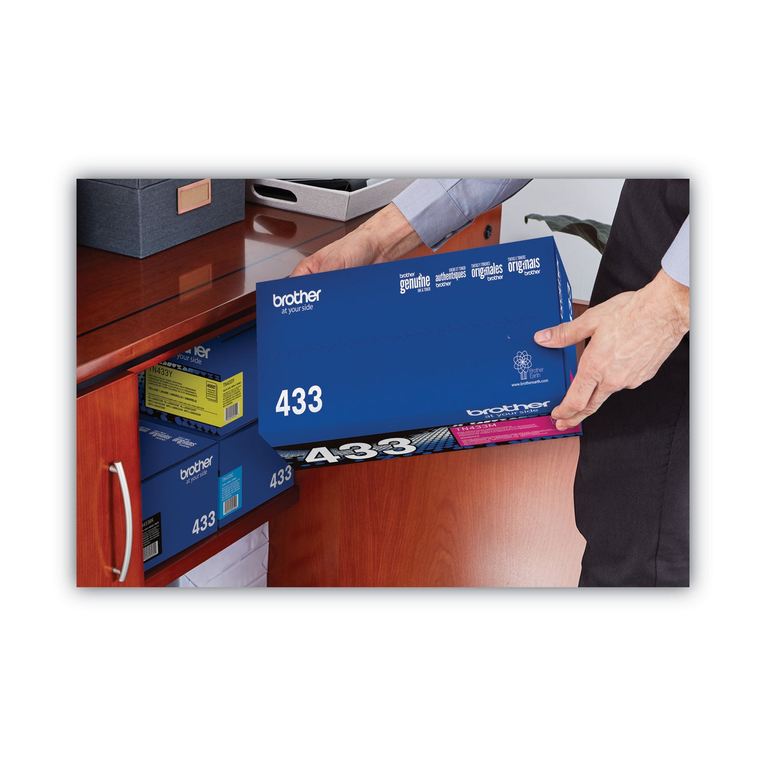 Brother TN433M Original High Yield Laser Toner Cartridge - Magenta - 1 Each