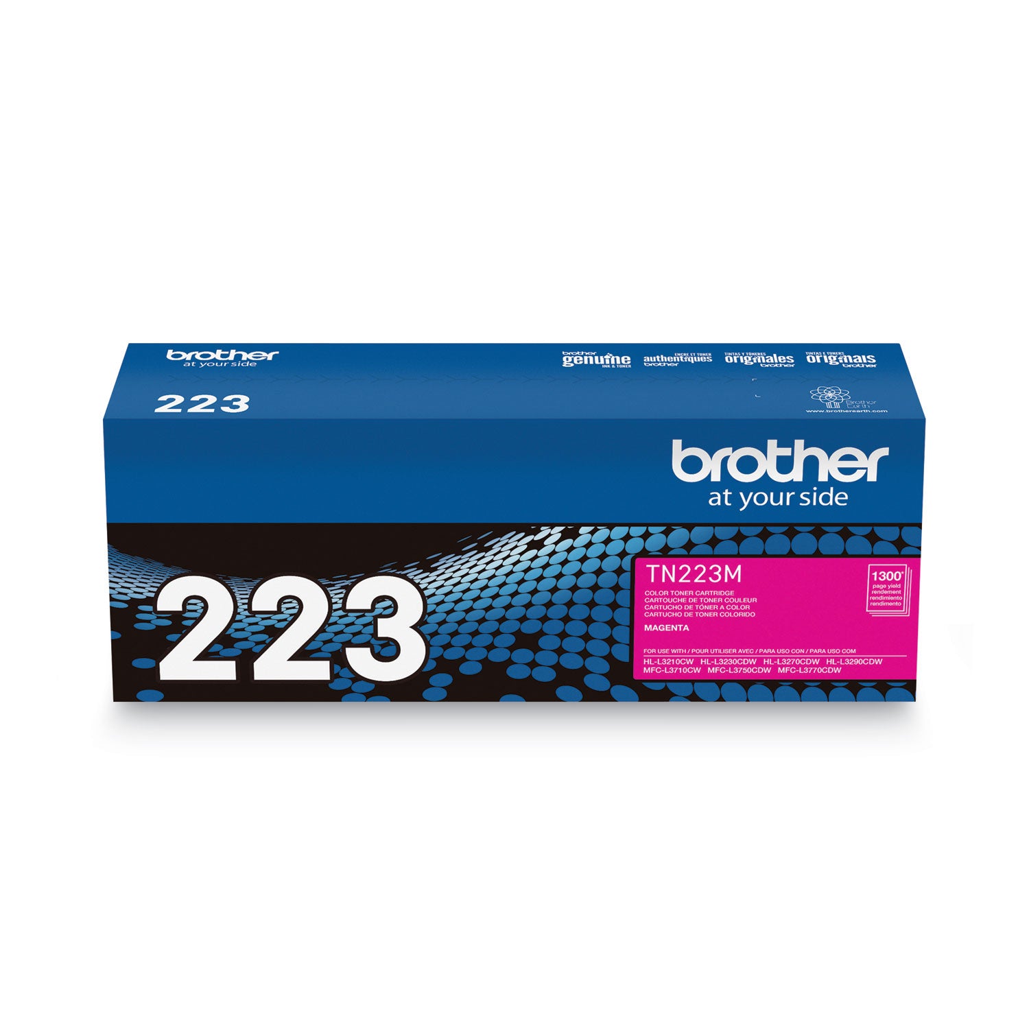 Brother TN-223M Original Standard Yield Laser Toner Cartridge - Magenta - 1 Each