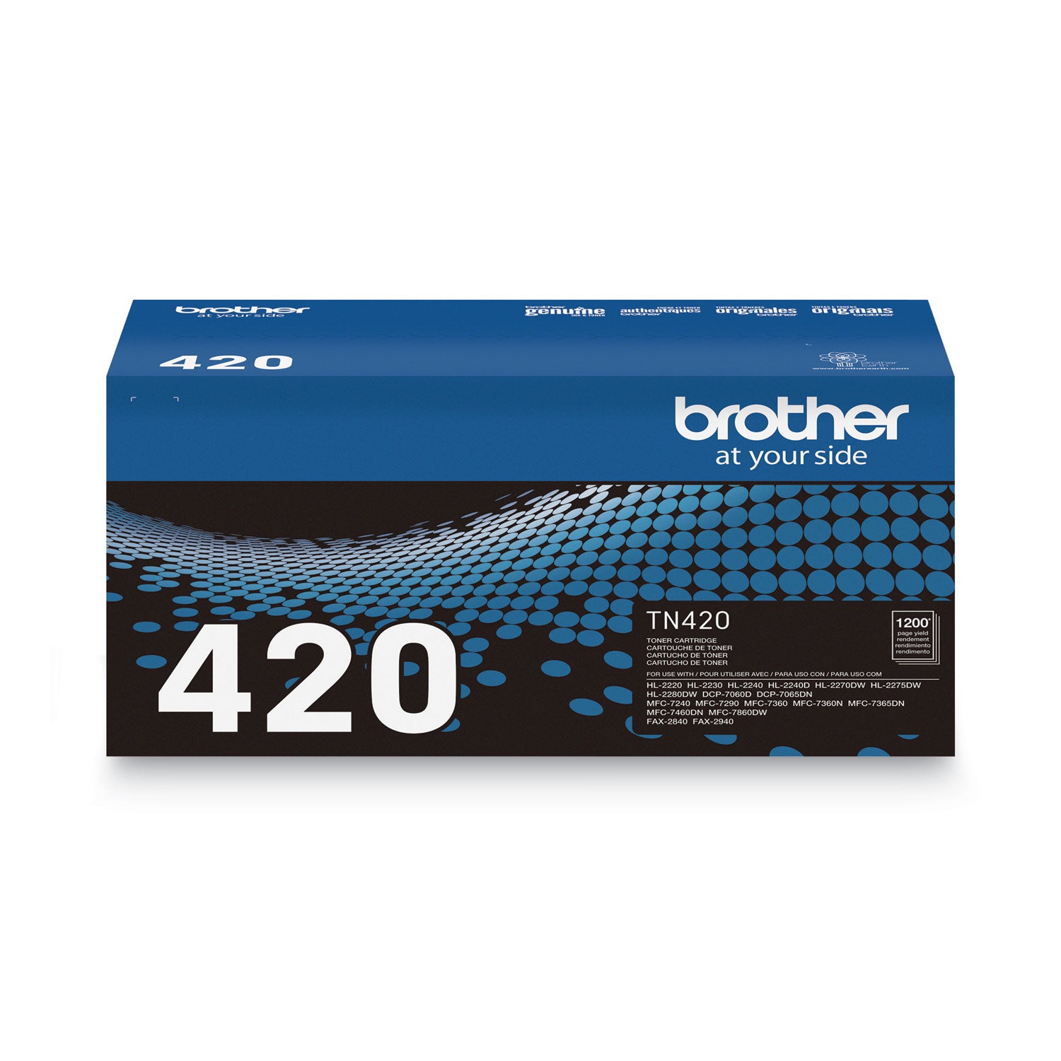 Brother TN420 Original Laser Toner Cartridge - Black - 1 Each