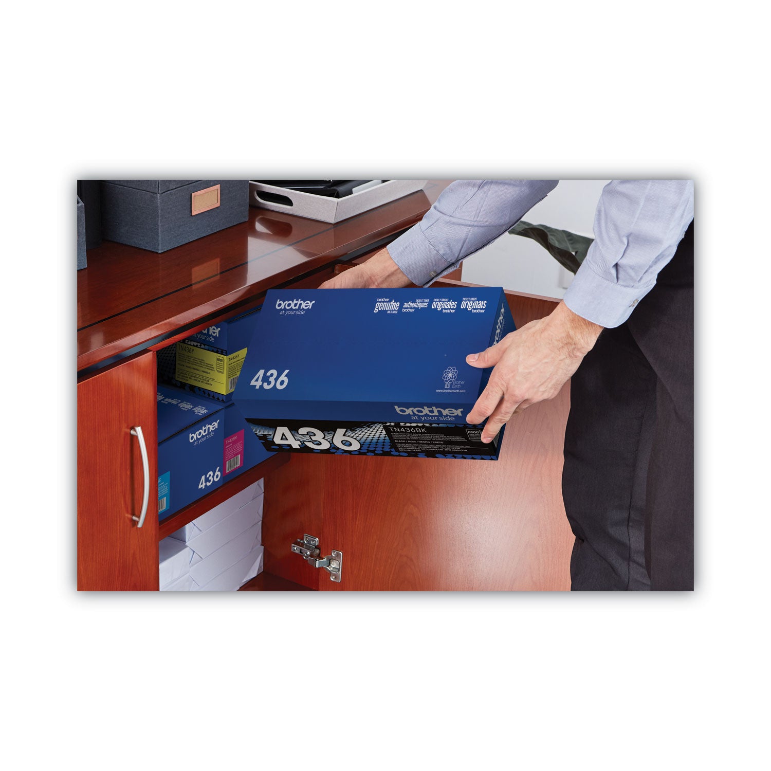 Brother TN436BK Original Laser Toner Cartridge - Black - 1 Each