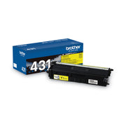Brother TN431Y Original Standard Yield Laser Toner Cartridge - Yellow - 1 Each