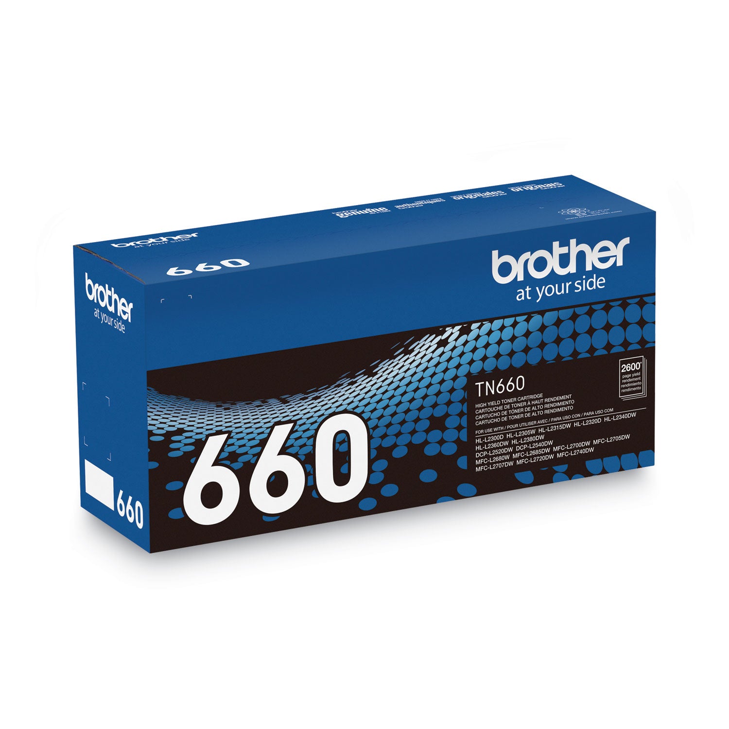 Brother TN660 Original High Yield Laser Toner Cartridge - Black - 1 Each