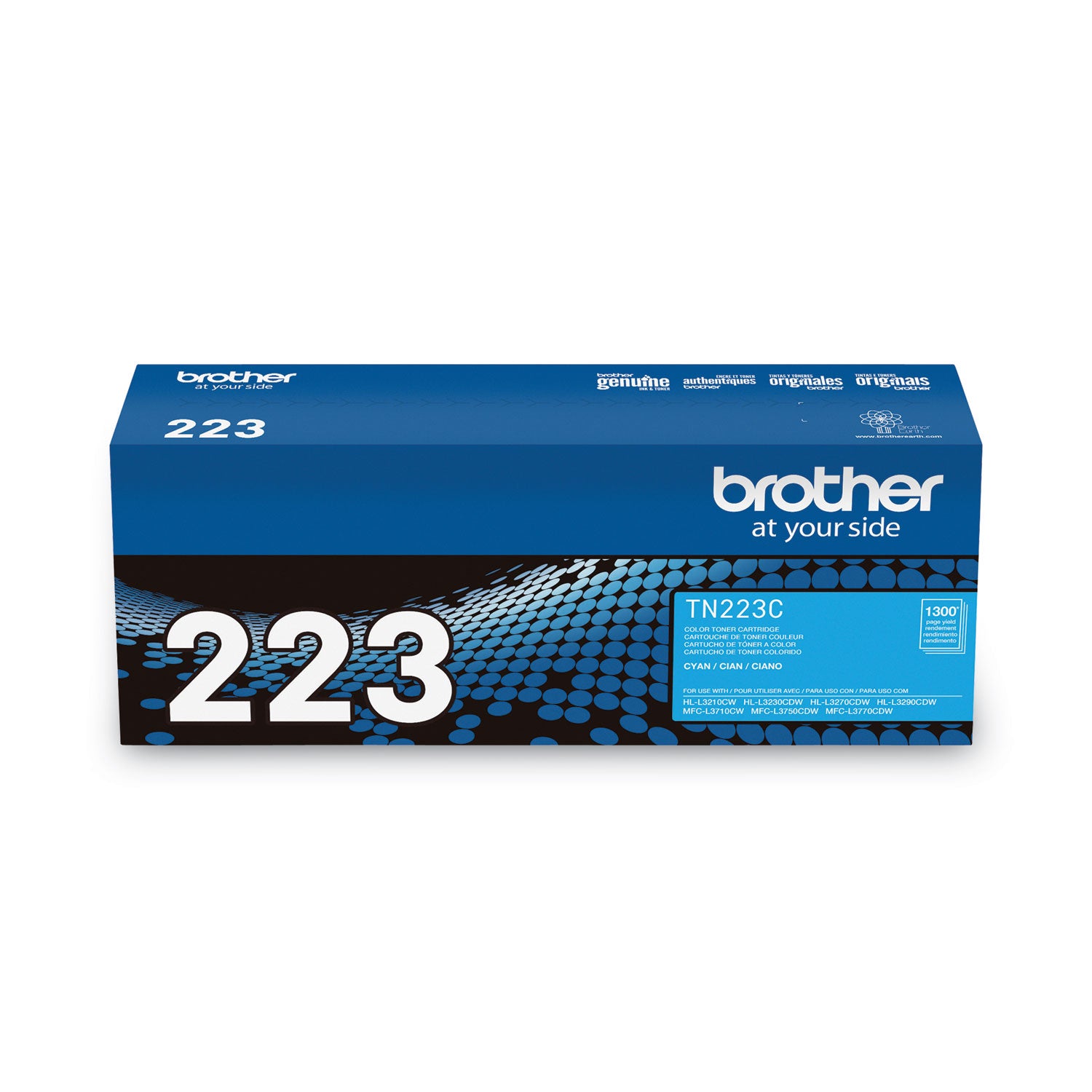 Brother TN-223C Original Standard Yield Laser Toner Cartridge - Cyan - 1 Each