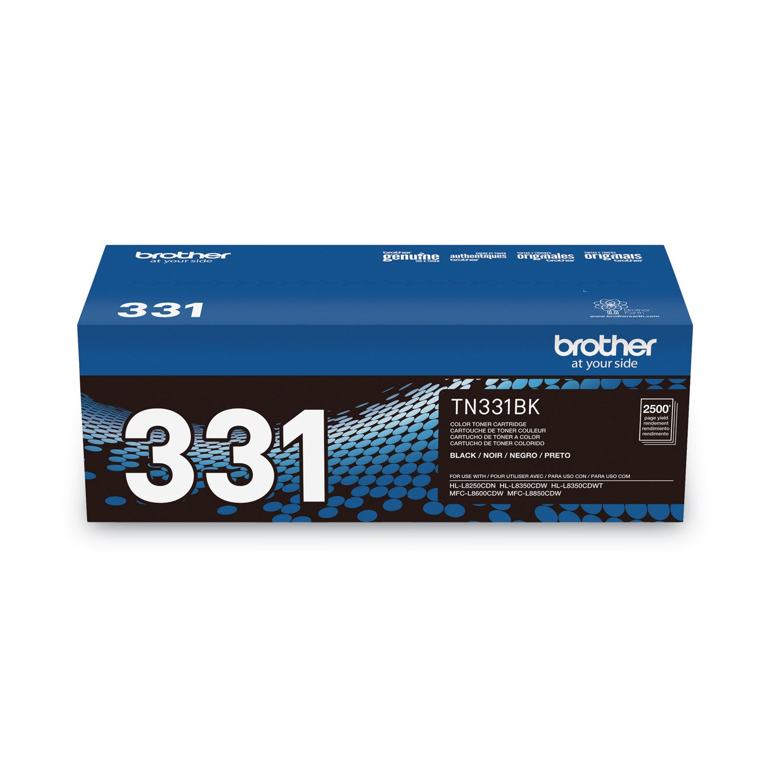 Brother TN331BK Original Laser Toner Cartridge - Black - 1 Each