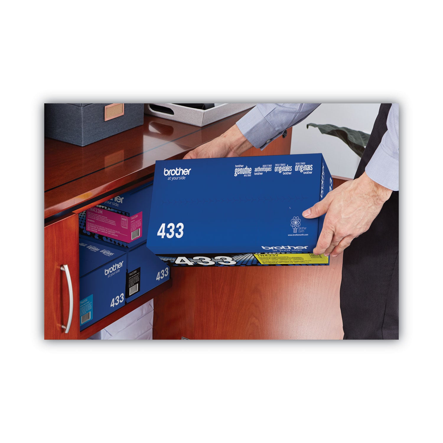 Brother TN433Y Original High Yield Laser Toner Cartridge - Yellow - 1 Each