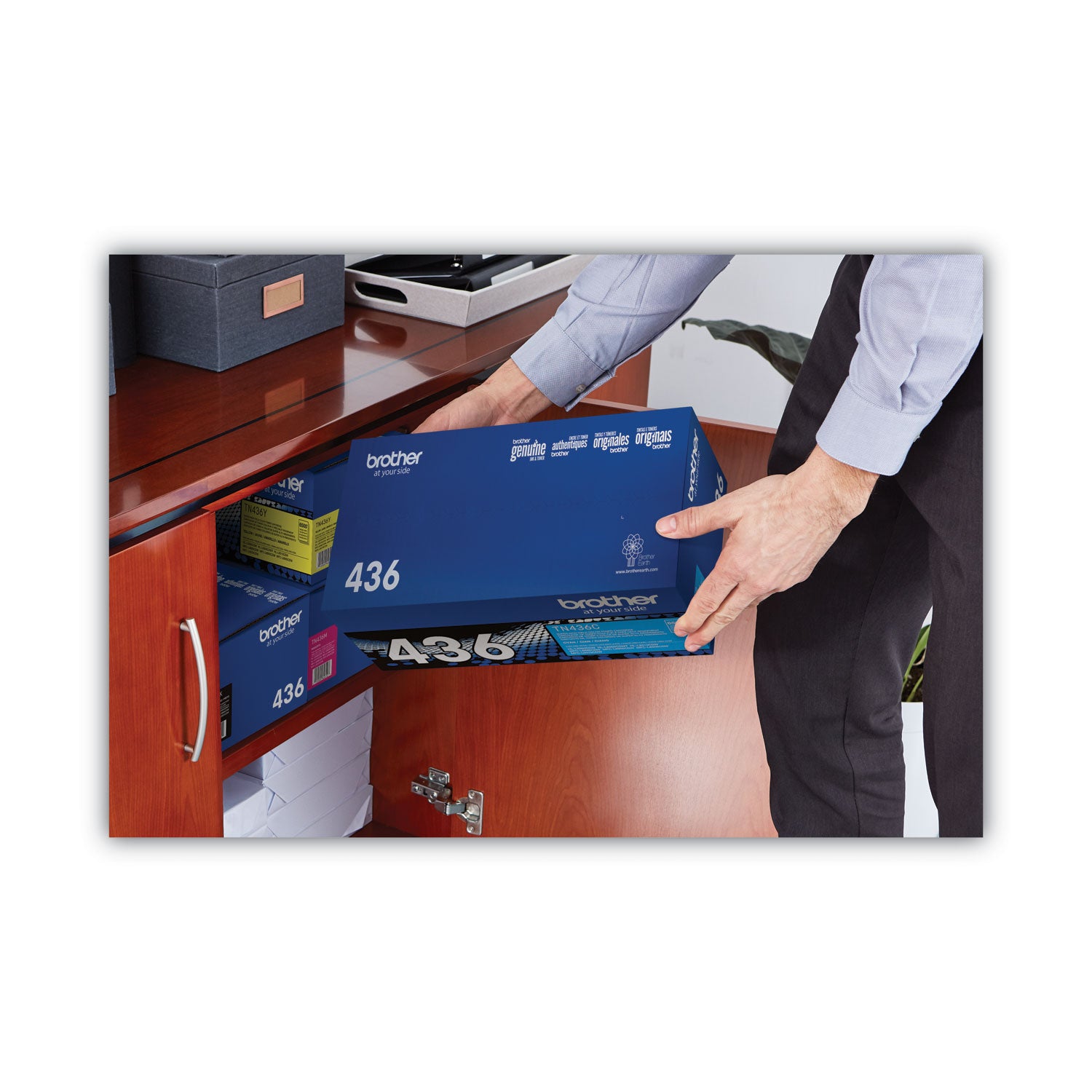 Brother TN436C Original Laser Toner Cartridge - Cyan - 1 Each