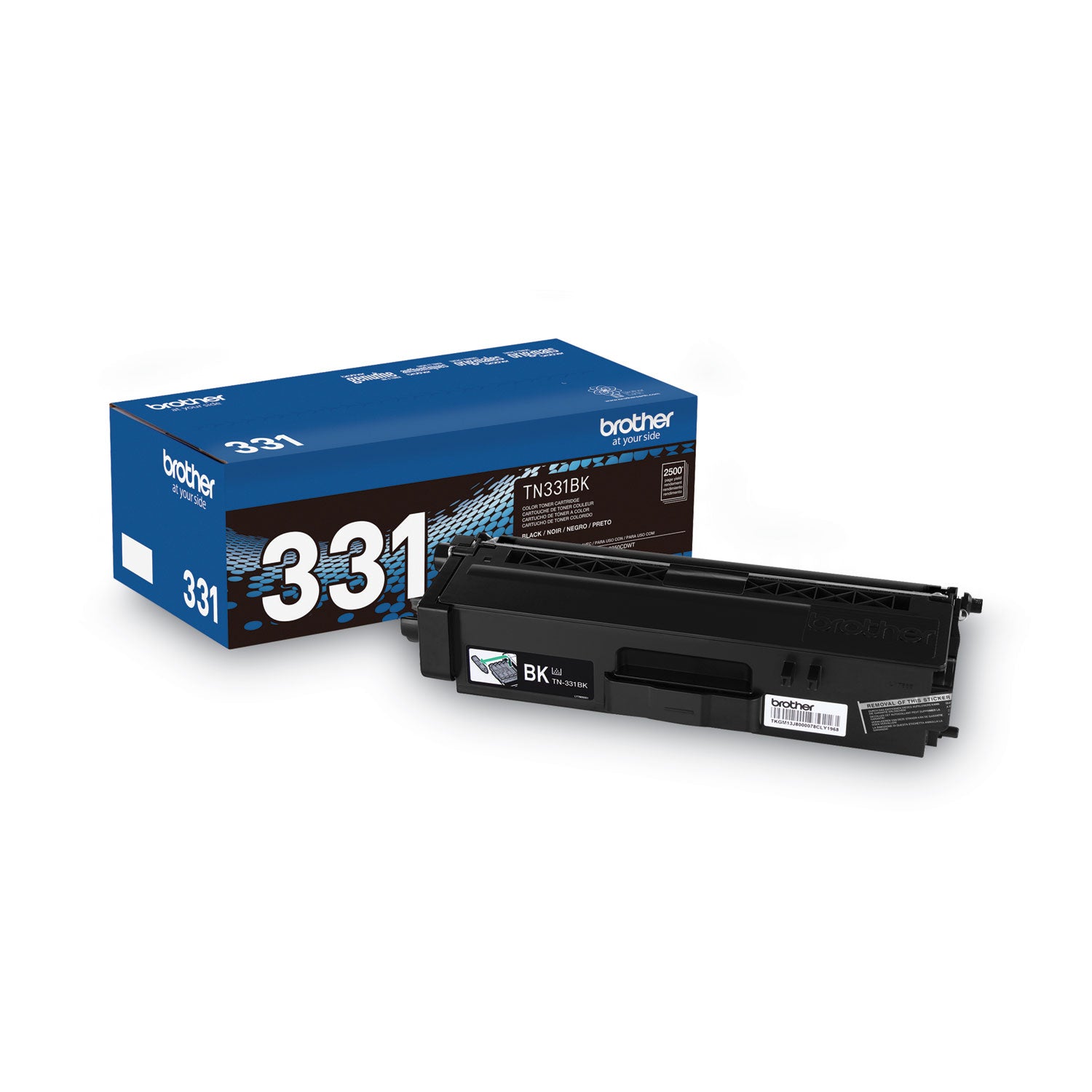 Brother TN331BK Original Laser Toner Cartridge - Black - 1 Each