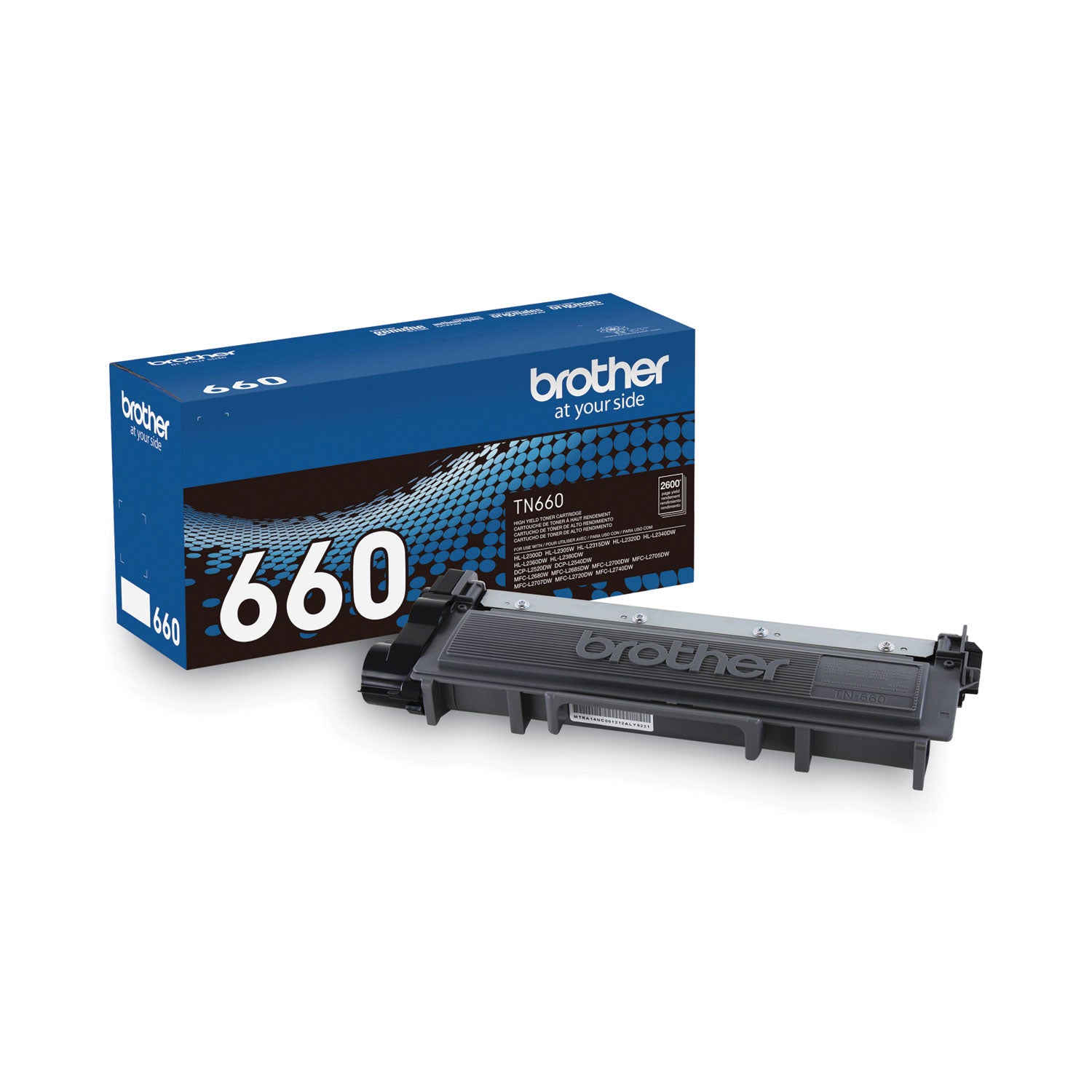 Brother TN660 Original High Yield Laser Toner Cartridge - Black - 1 Each