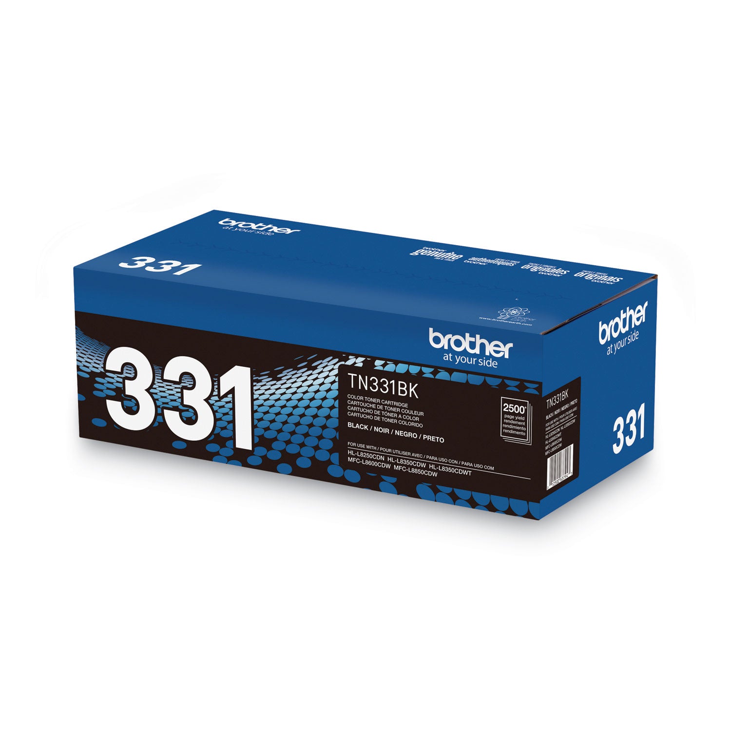 Brother TN331BK Original Laser Toner Cartridge - Black - 1 Each