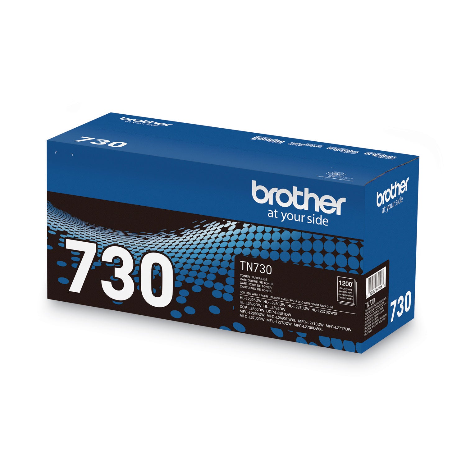Brother TN-730 Original Laser Toner Cartridge - Black - 1 Each