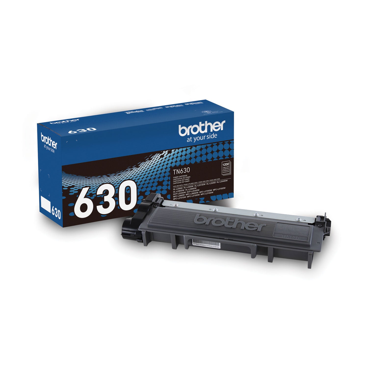 Brother TN630 Original Standard Yield Laser Toner Cartridge - Black - 1 Each