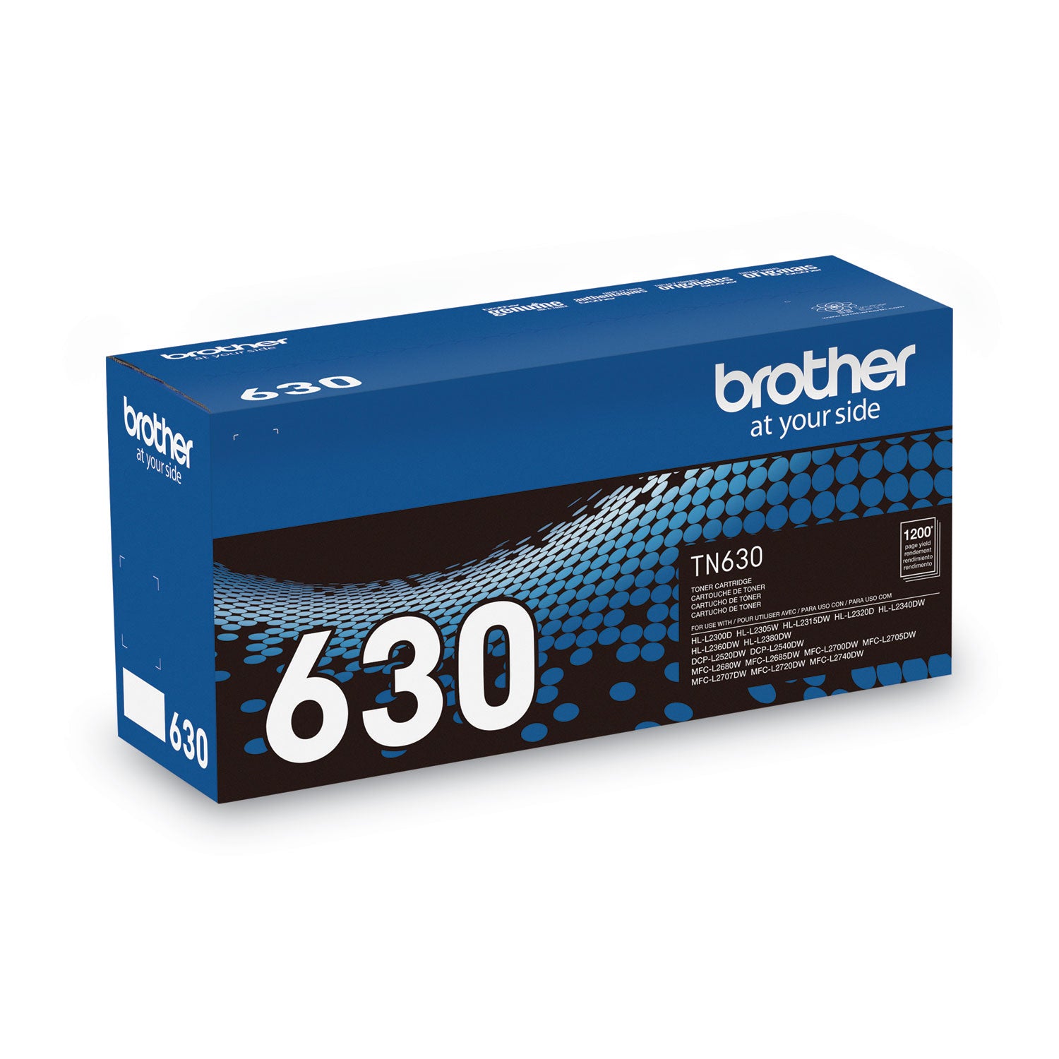 Brother TN630 Original Standard Yield Laser Toner Cartridge - Black - 1 Each