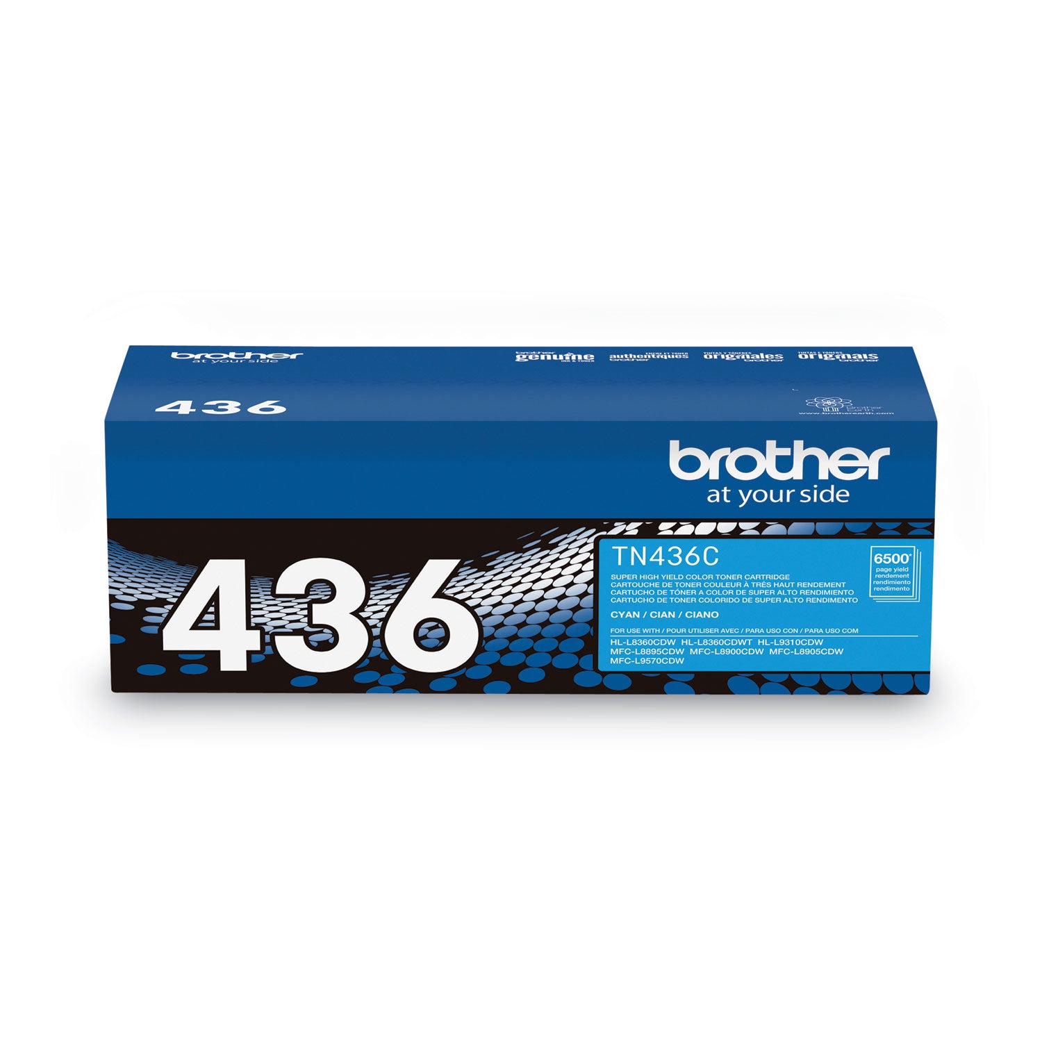 Brother TN436C Original Laser Toner Cartridge - Cyan - 1 Each