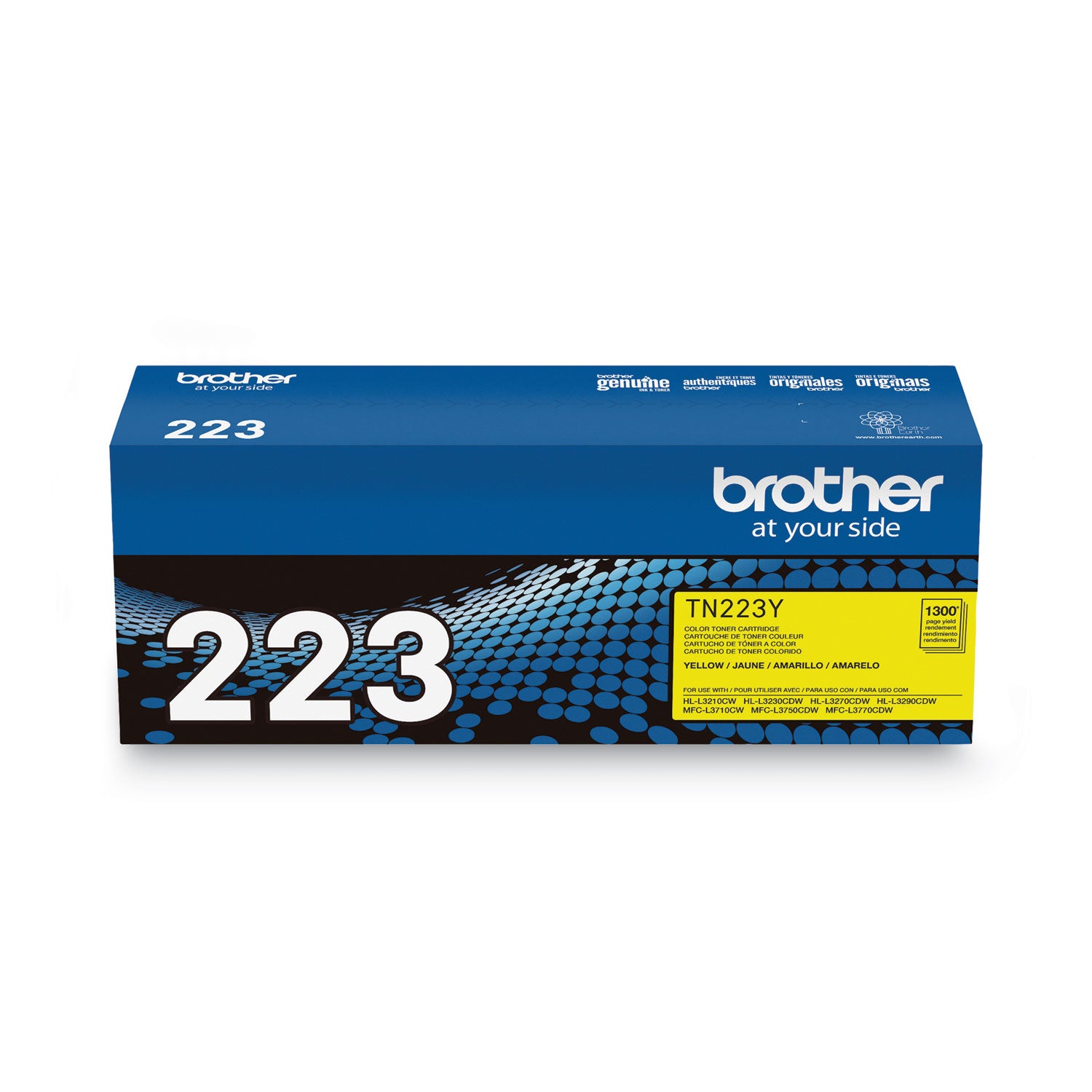 Brother TN-223Y Original Standard Yield Laser Toner Cartridge - Yellow - 1 Each