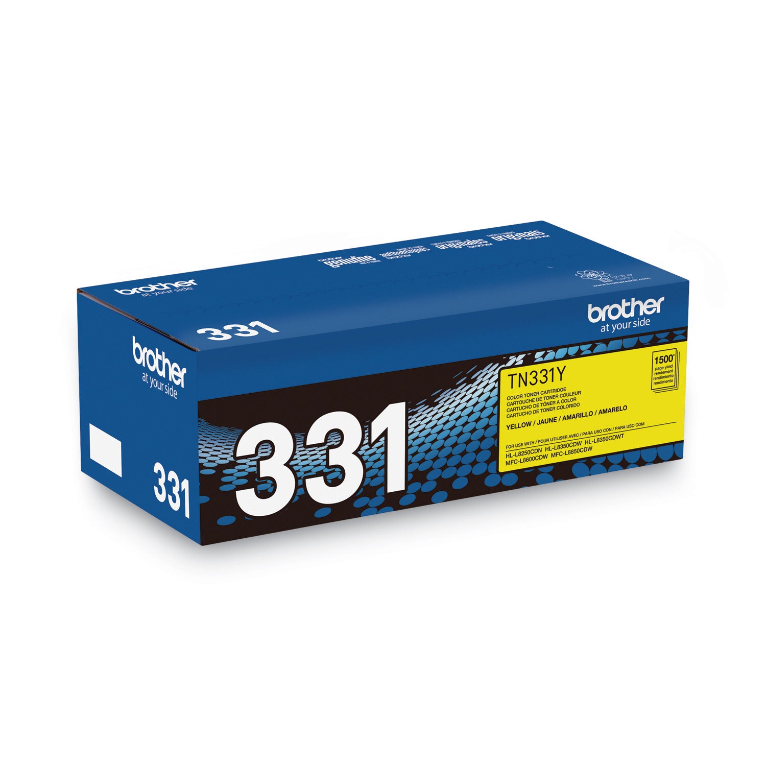 Brother TN331Y Original Laser Toner Cartridge - Yellow - 1 Each