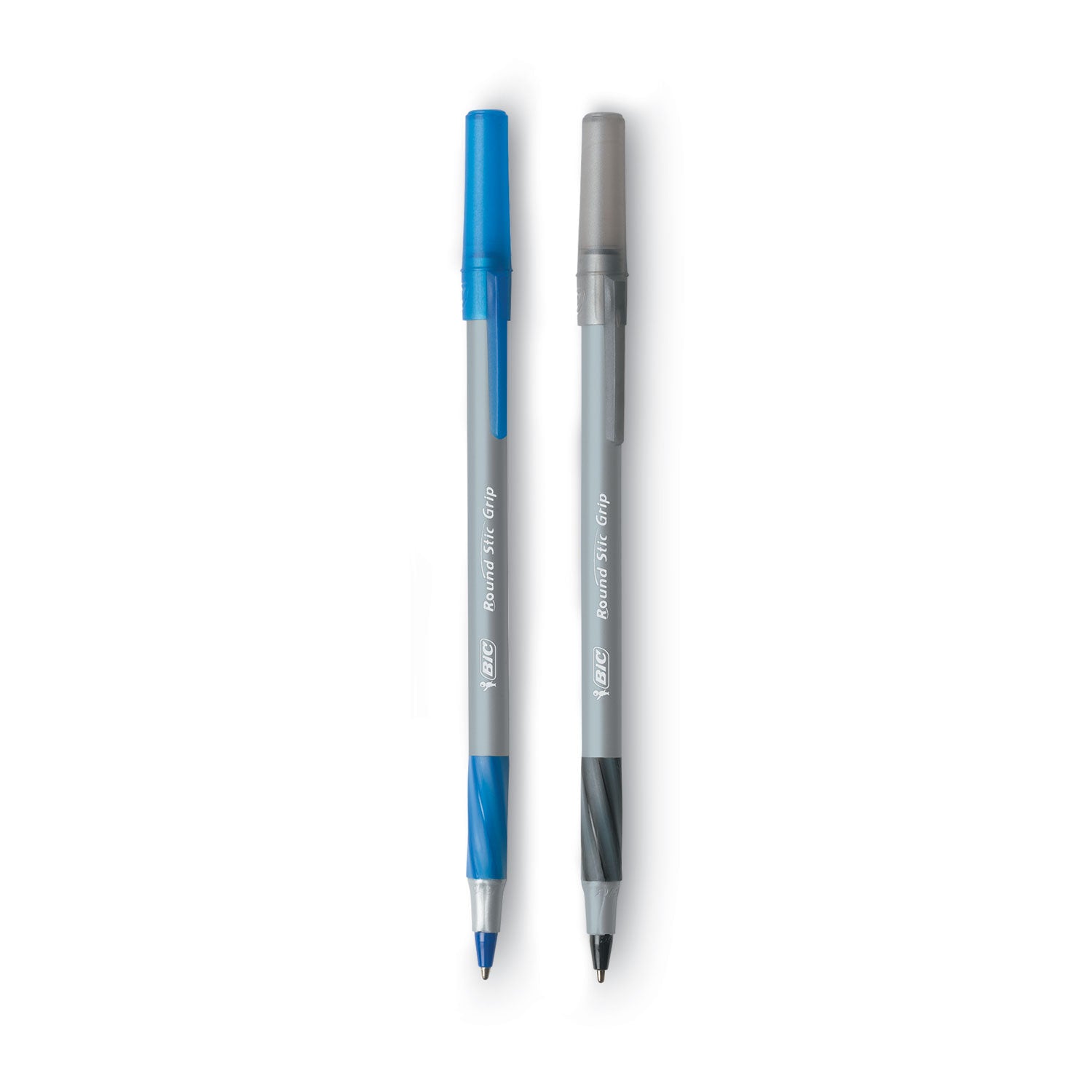 Round Stic Grip Xtra Comfort Ballpoint Pens, Medium Point (1.2mm), Assorted Colors, 36-Count Pack, Assorted Pens for Office Supplies