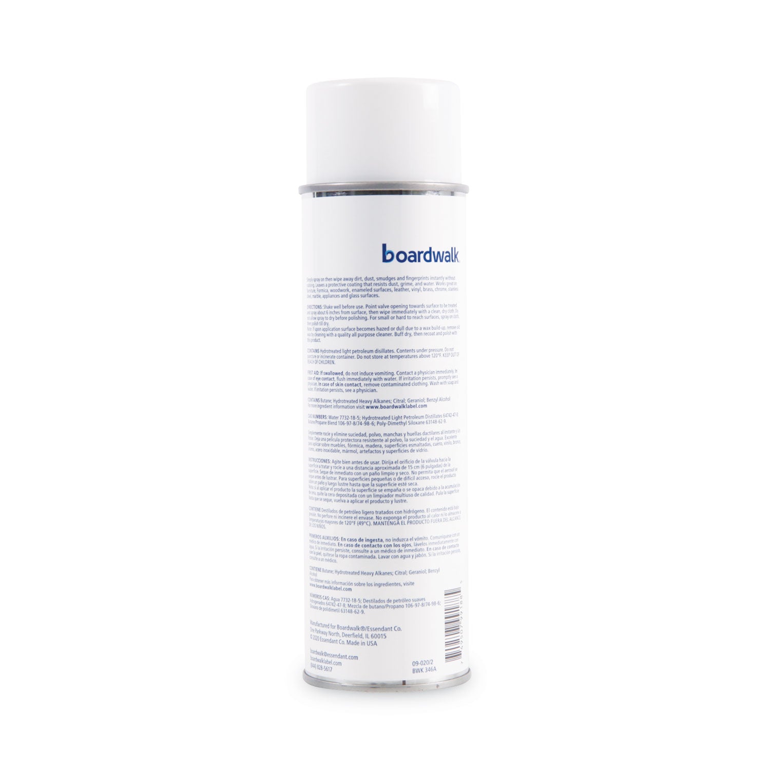 Furniture Polish, Lemon Scent, 19 oz Aerosol Spray, 12/Carton