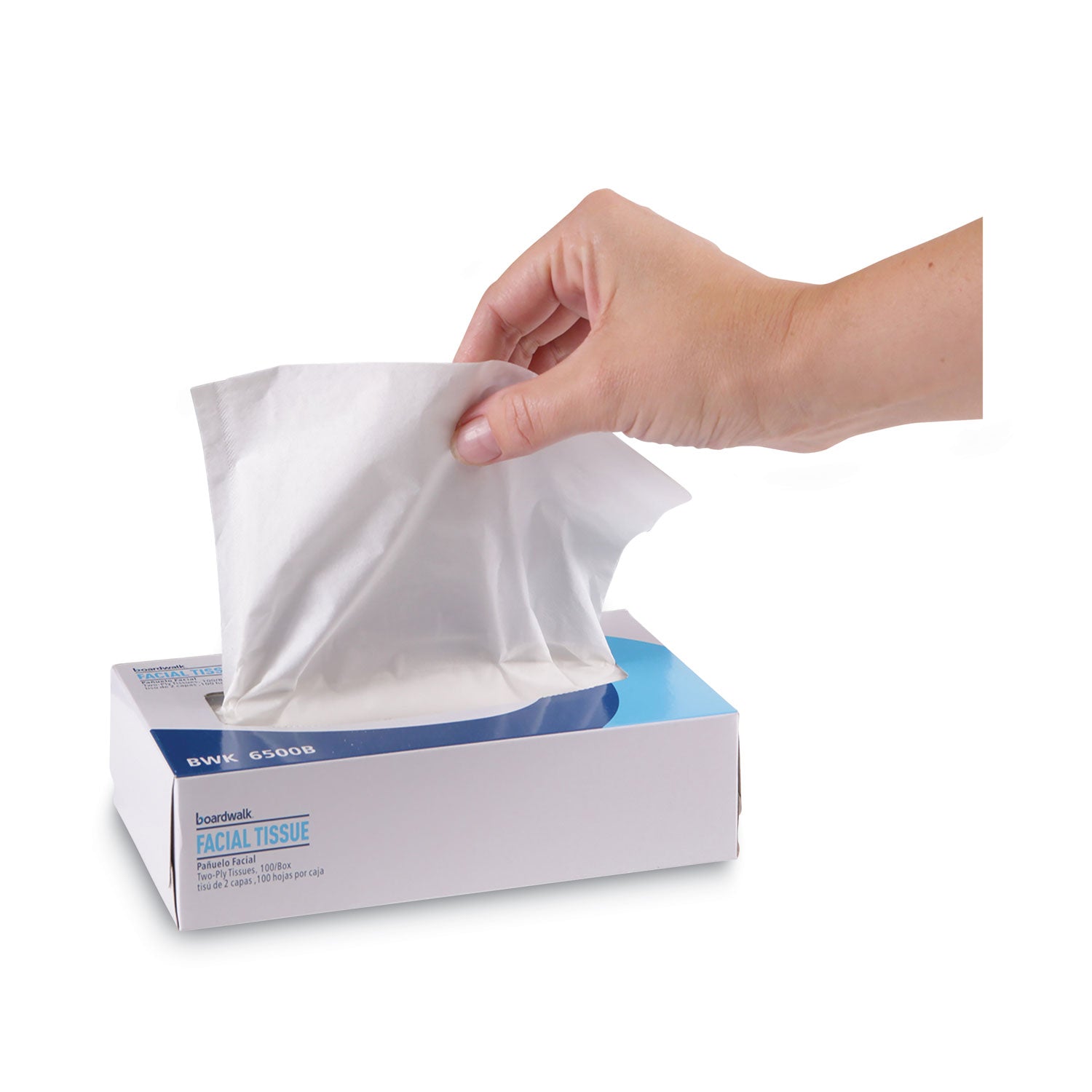 Office Packs Facial Tissue, 2-Ply, White, Flat Box, 100 Sheets/box, 30 Boxes/carton