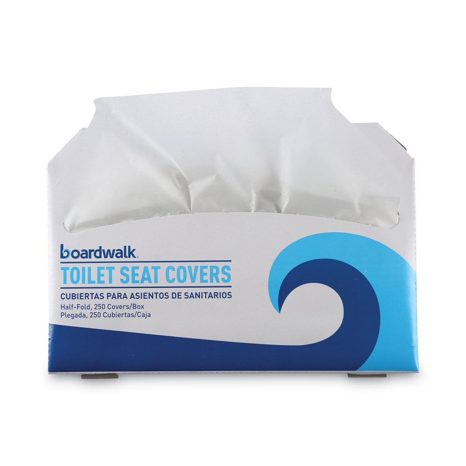 Premium Half-Fold Toilet Seat Covers, 14.17 x 16.73, White, 250 Covers/Sleeve, 20 Sleeves/Carton