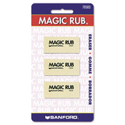 Prismacolor Magic Rub Eraser - White - Vinyl - 1" Width x 2.3" Height x 0.4" Depth - 1 Pack - Non-marring, Non-smudge, Smear Resistant