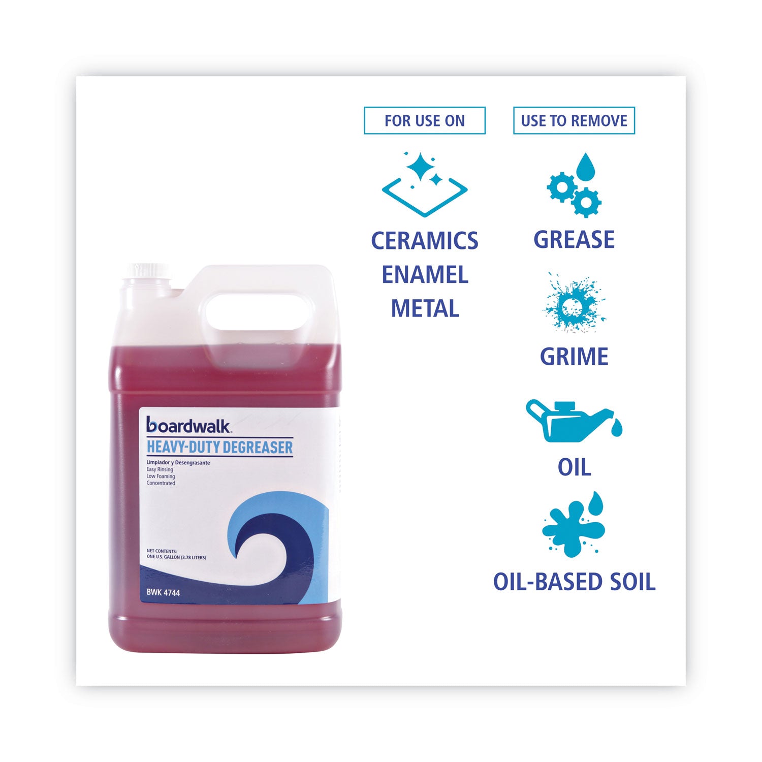 Heavy-Duty Degreaser, 1 Gallon Bottle, 4/carton