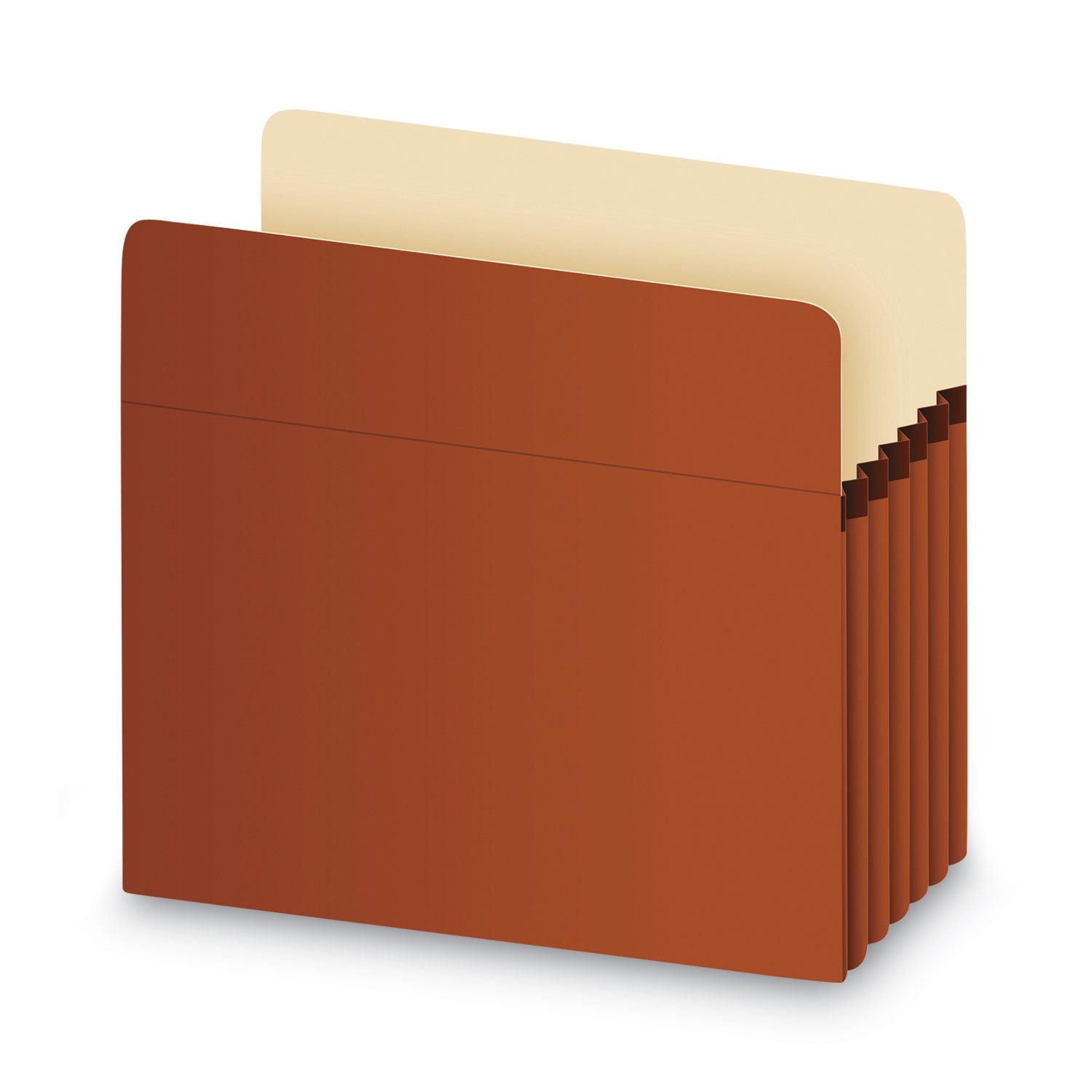Pendaflex Letter Recycled Expanding File - 8 1/2" x 11" - 5 1/4" Expansion - Manila, Tyvek, Red Fiber - Tyvek Gusset, Reinforced Gusset - 30% Recycled - 10 / Box