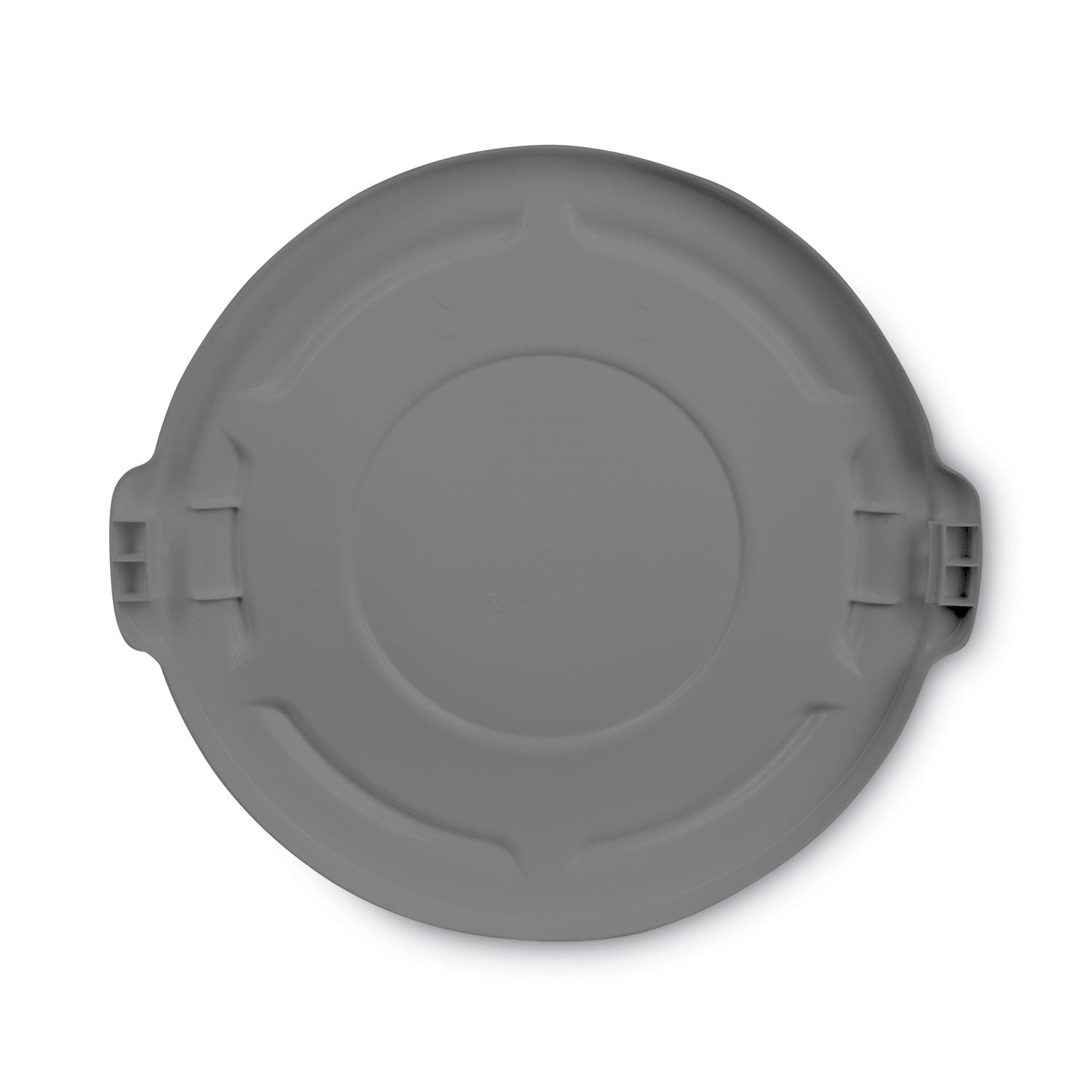 Rubbermaid Commercial Brute 55-Gallon Container Lid - Round - 29.1" Diameter - Plastic, High-density Polyethylene (HDPE) - Gray - 1 Each