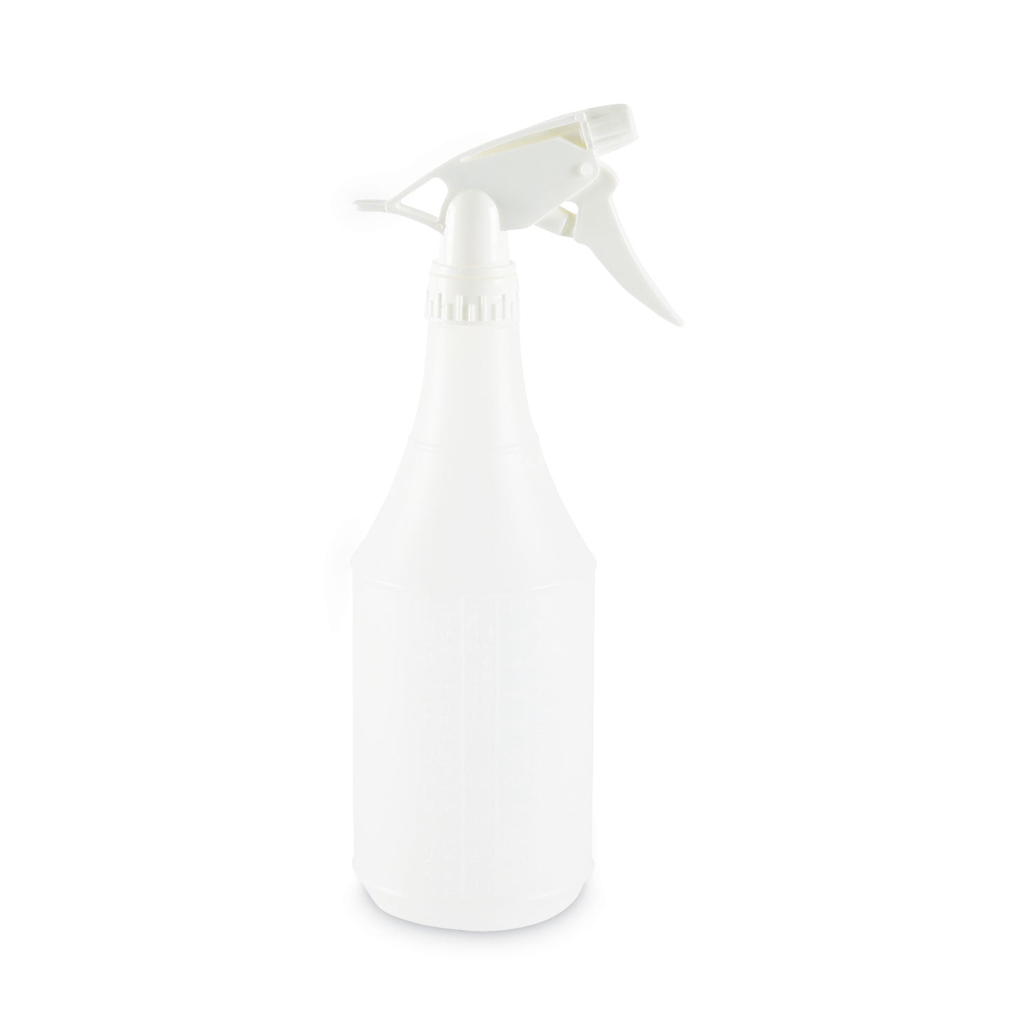 Embossed Plastic Spray Bottle, 24 oz, Clear, 24/Carton