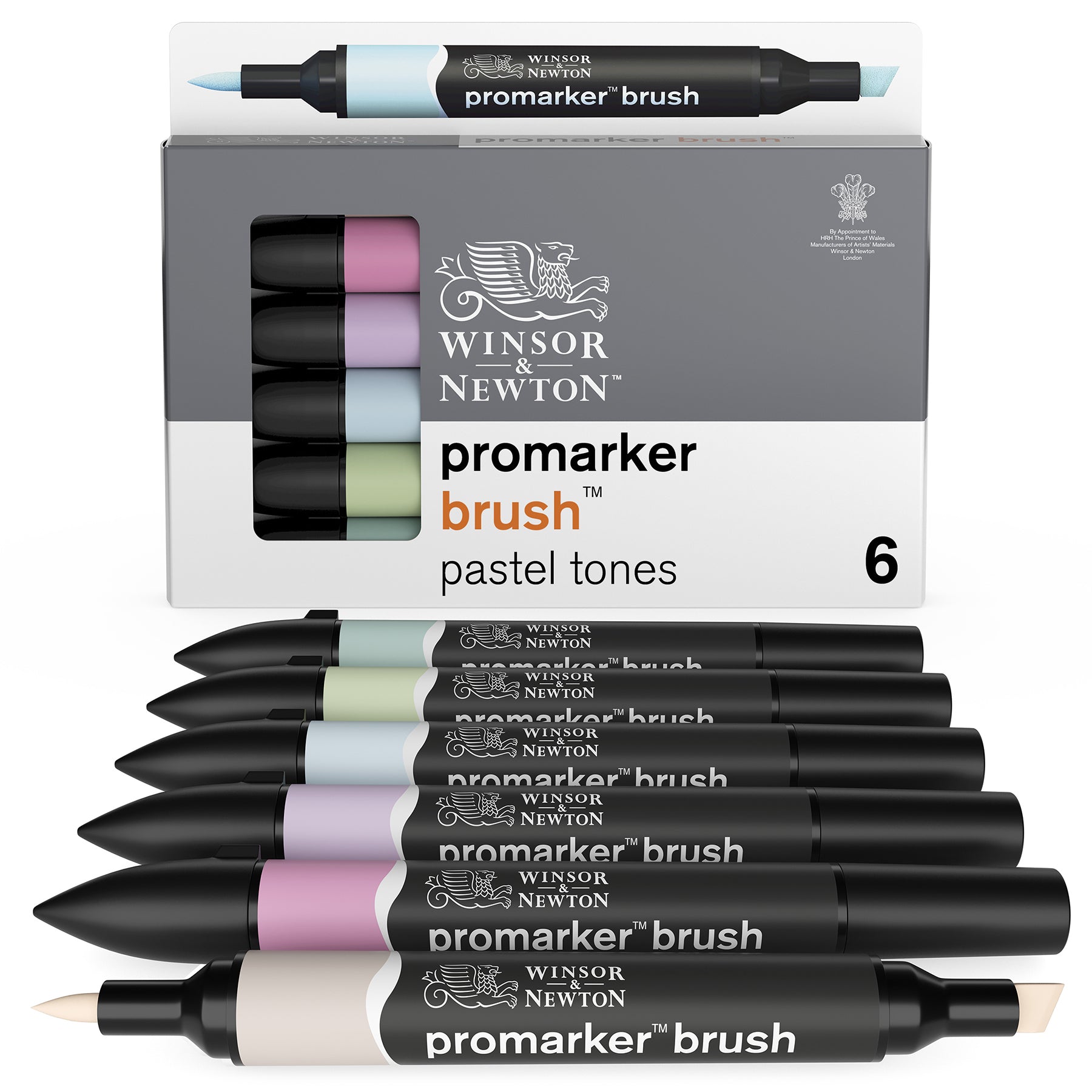 WN ProMarker Brush 6 Pastel Tones