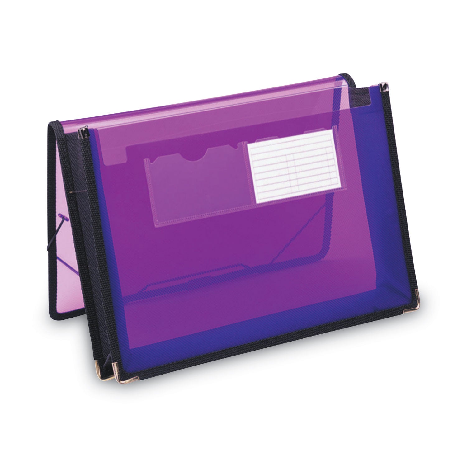 Smead Letter File Wallet - 8 1/2" x 11" - 200 Sheets Capacity - 2 1/4" Expansion - 2 Front Pocket(s) - Polypropylene - Purple - 1 Each