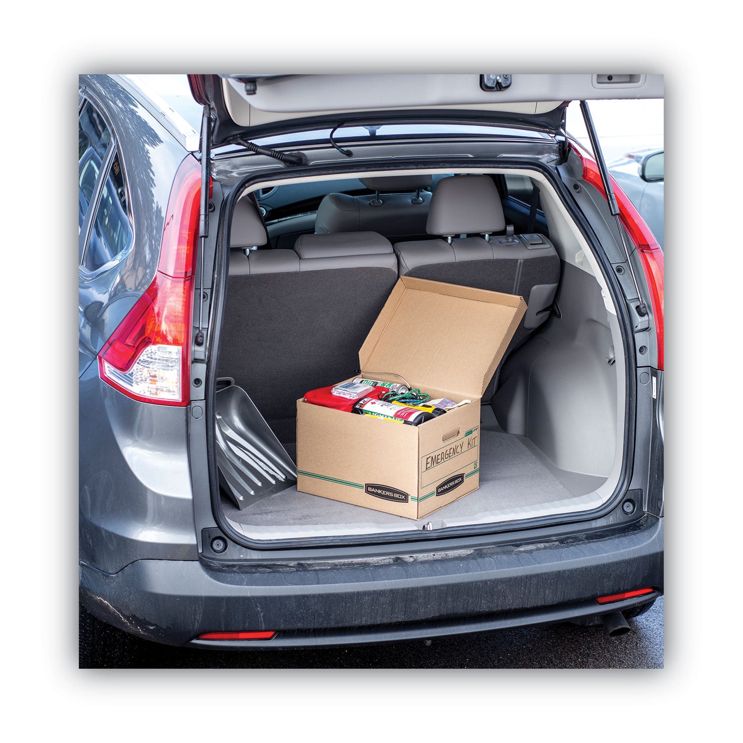 Internal Dimensions: 12" Width x 15" Depth x 10" Height - External Dimensions: 12.5" Width x 16" Depth x 10.8" Height - Media Size Supported: Letter, Legal - Flip Top Closure - Basic Duty - Stackable - Kraft, Green - For File - Recycled - 12 / Carton