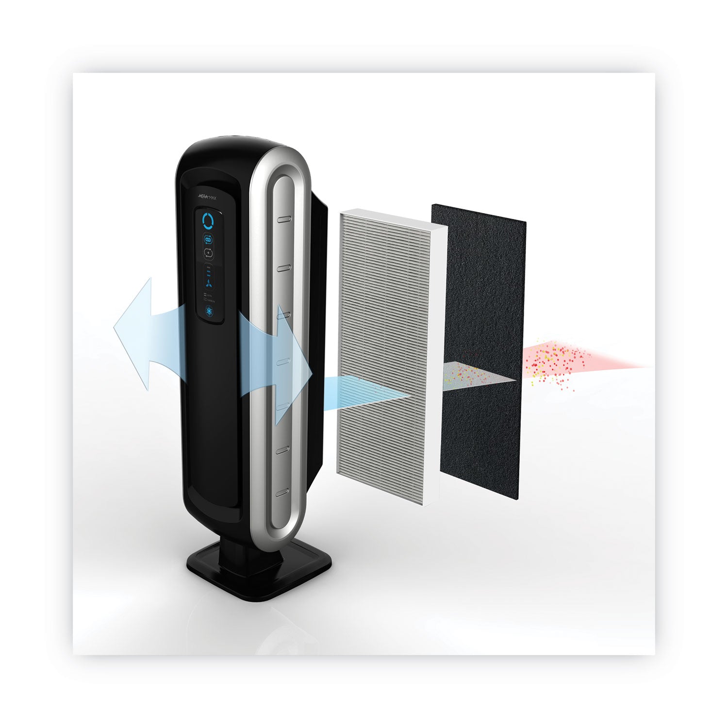 Activated Carbon - For Air Purifier - Remove Airborne Particles - 16.4" Height x 4.4" Width x 0.2" Depth - Carbon - 4