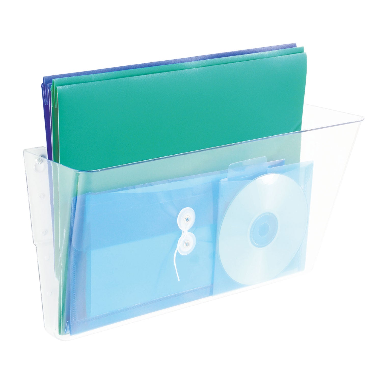 Deflecto EZ Link Stackable DocuPocket - 1 Compartment(s) - 7" Height x 16.25" Width x 4" Depth - Stackable - Clear - 1 Each