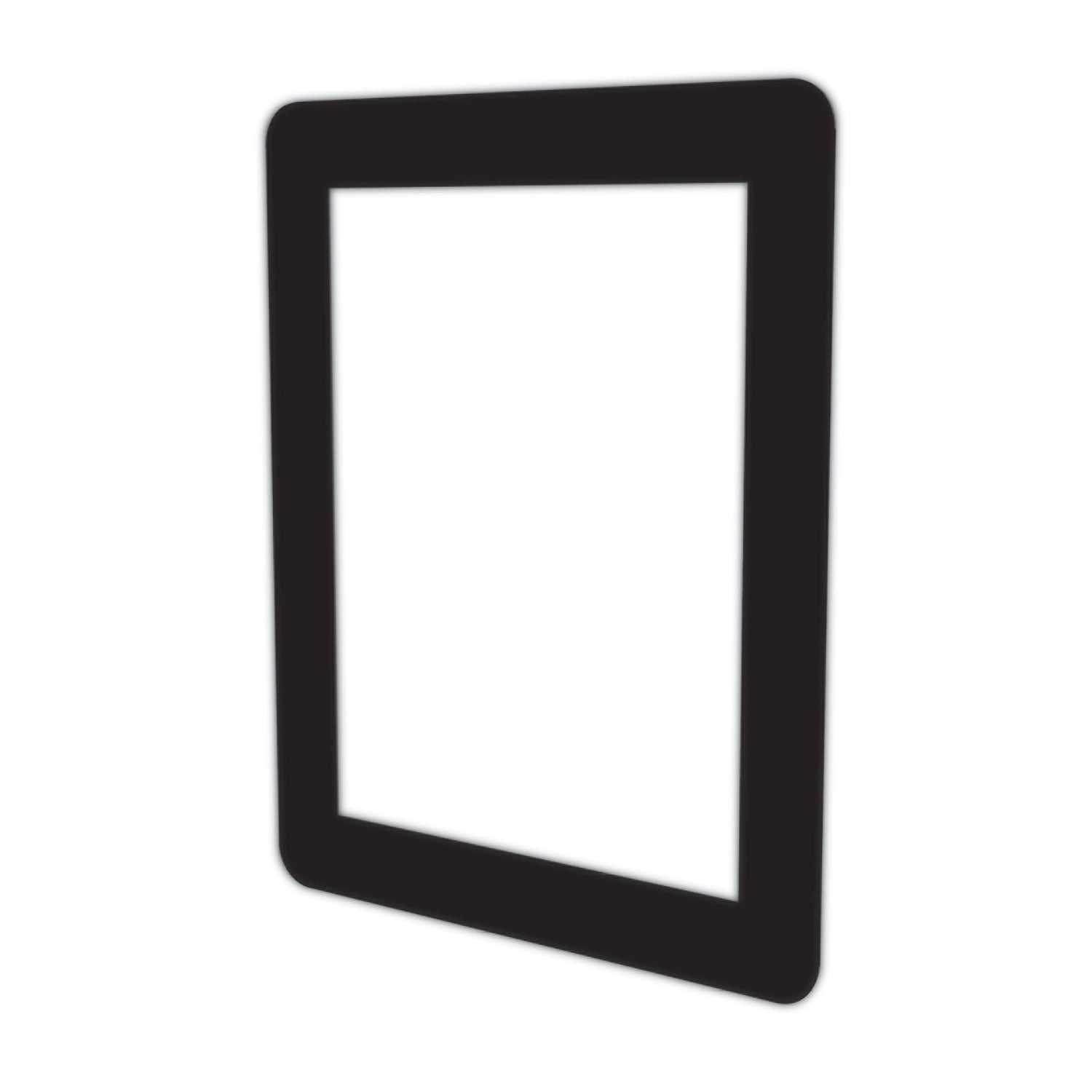 8.5" Width x 11" Height - Rectangular Shape - Glass-mountable, Window-mountable - Double Sided - UV Protected, Heat Resistant, Suction Cup - Restaurant, Door, Wall, Glass - Black - 1 Each