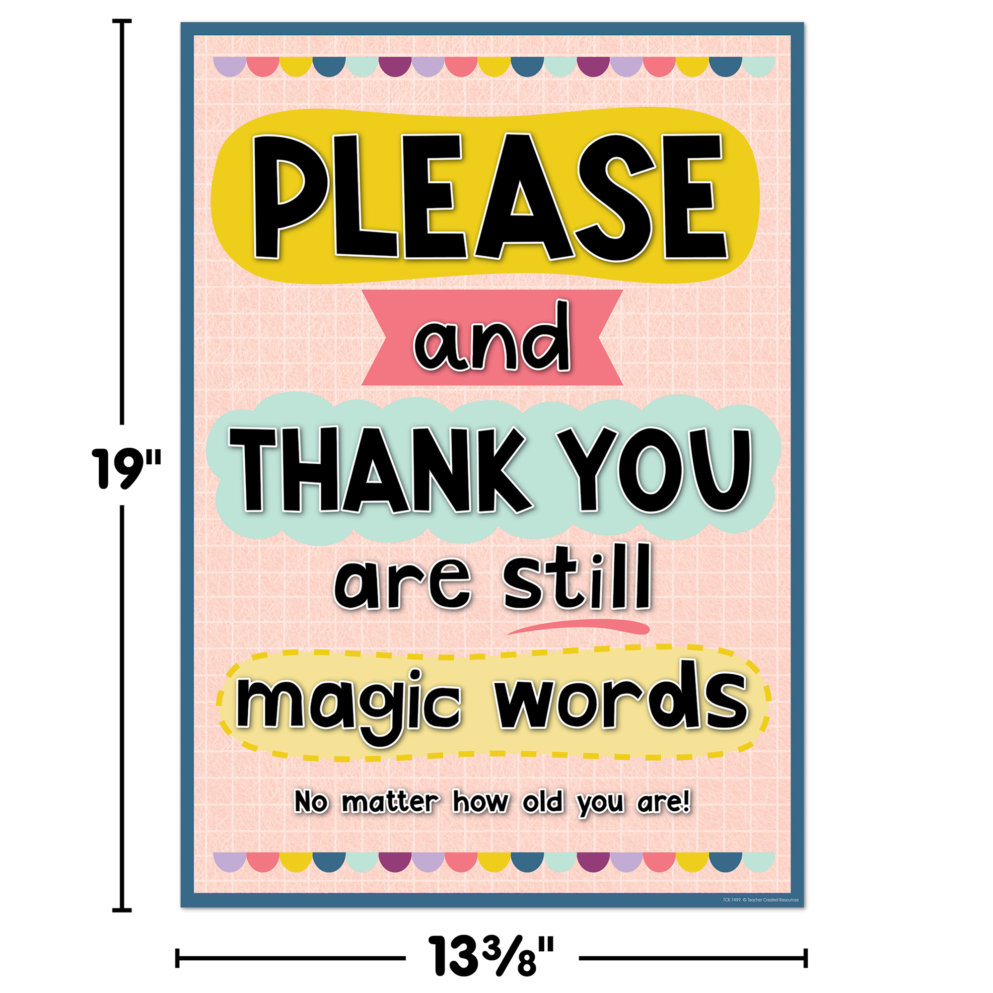 Please and Thank You Are Still Magic Words Positive Poster