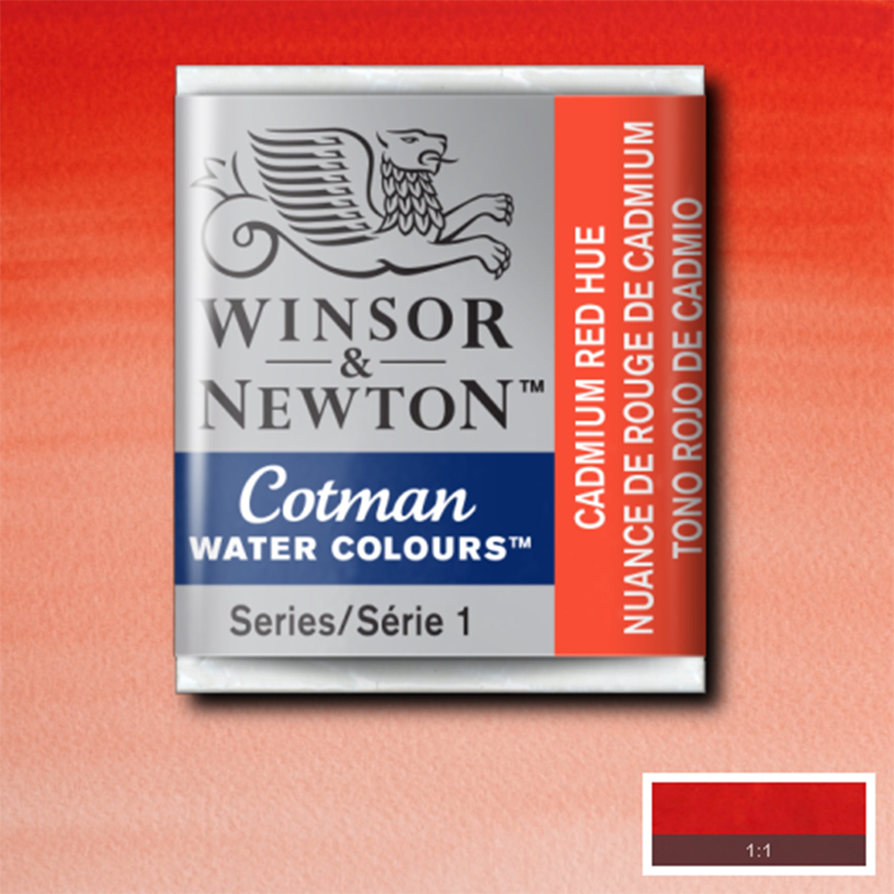CWC Half Pan - Cadmium Red Hue