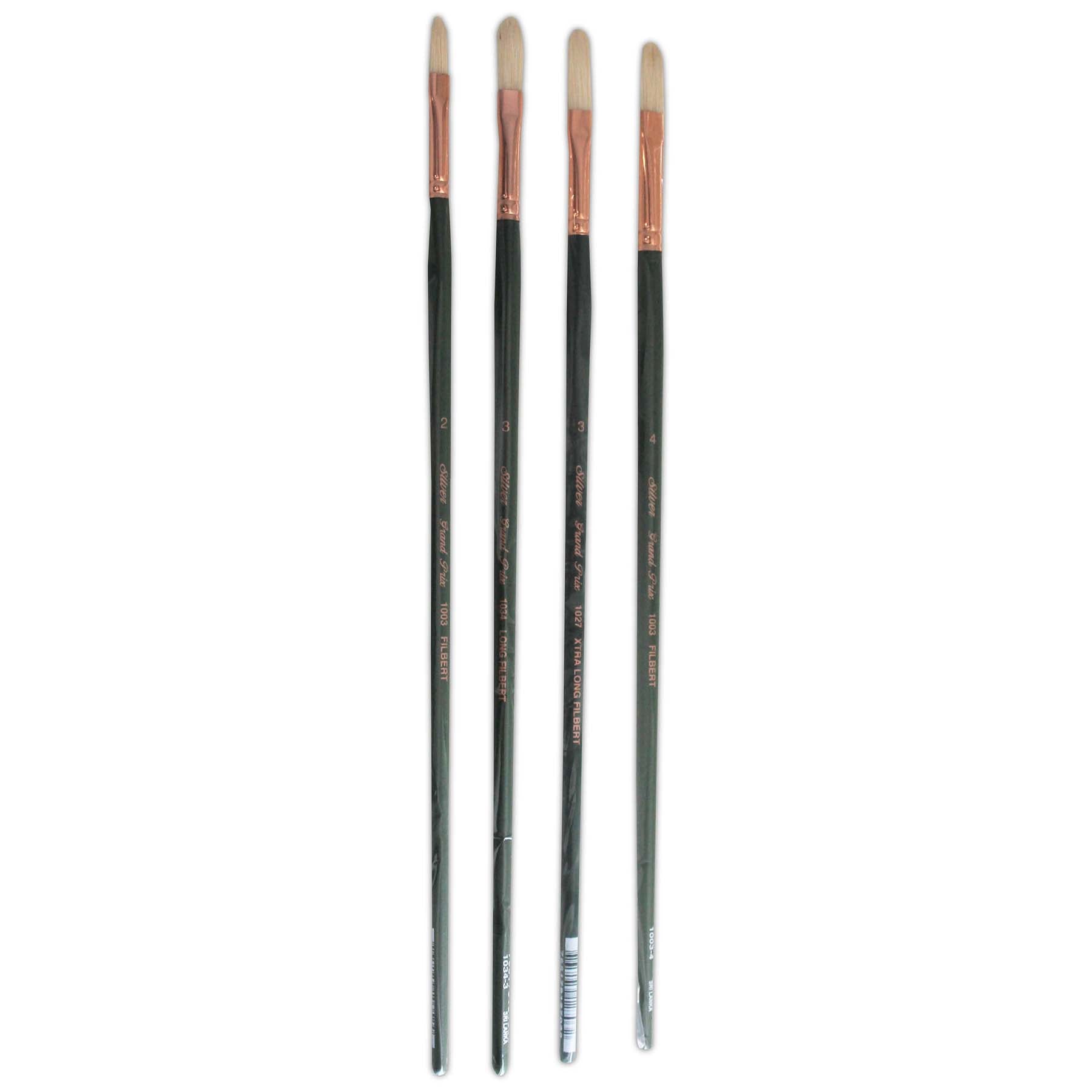 Grand Prix Large Multilength Filberts, 4 Brushes