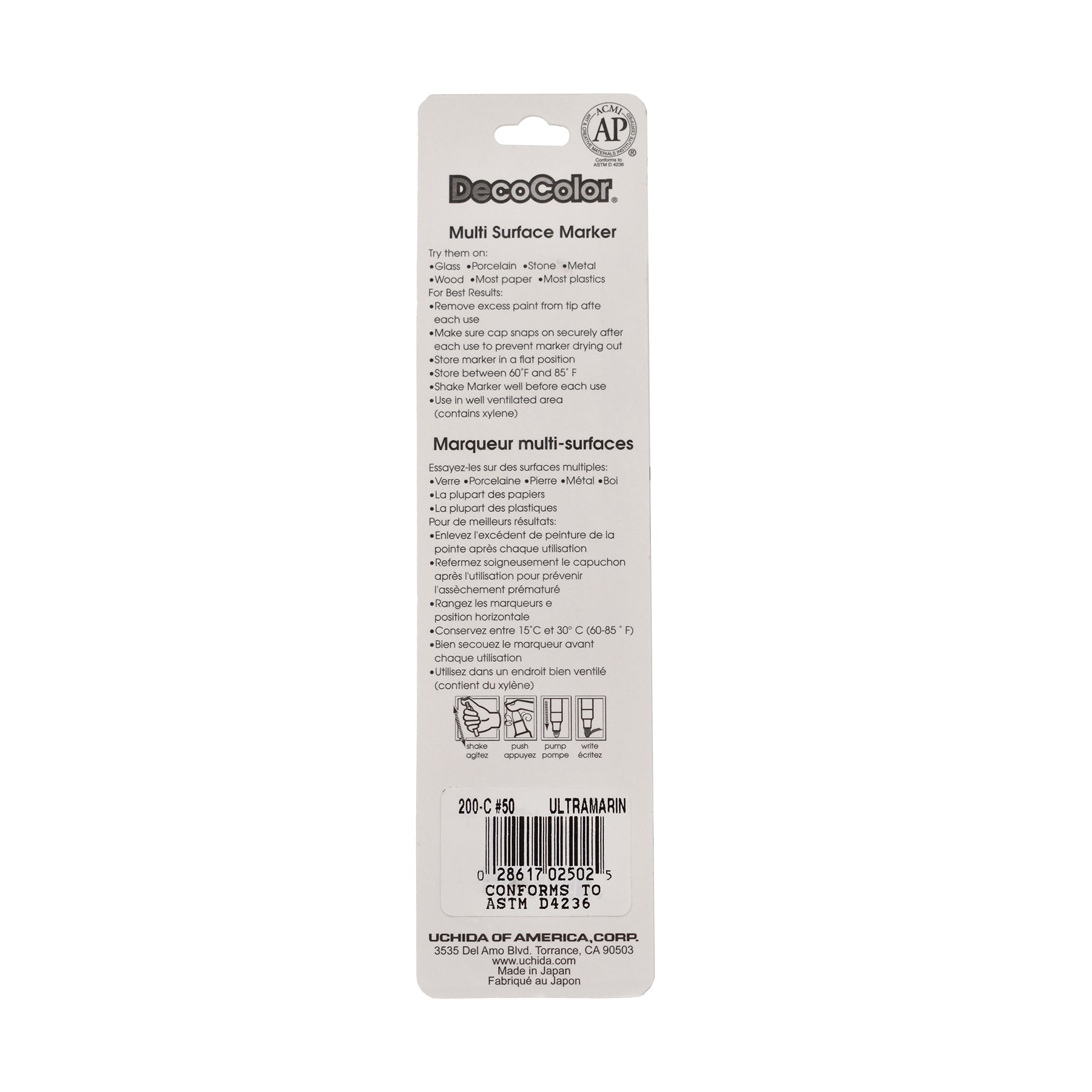 DecoColor® Paint Marker, Fine, 200-S, Ultramarine #50