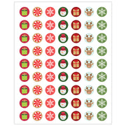 Winter Holiday Mini Stickers, Pack of 378