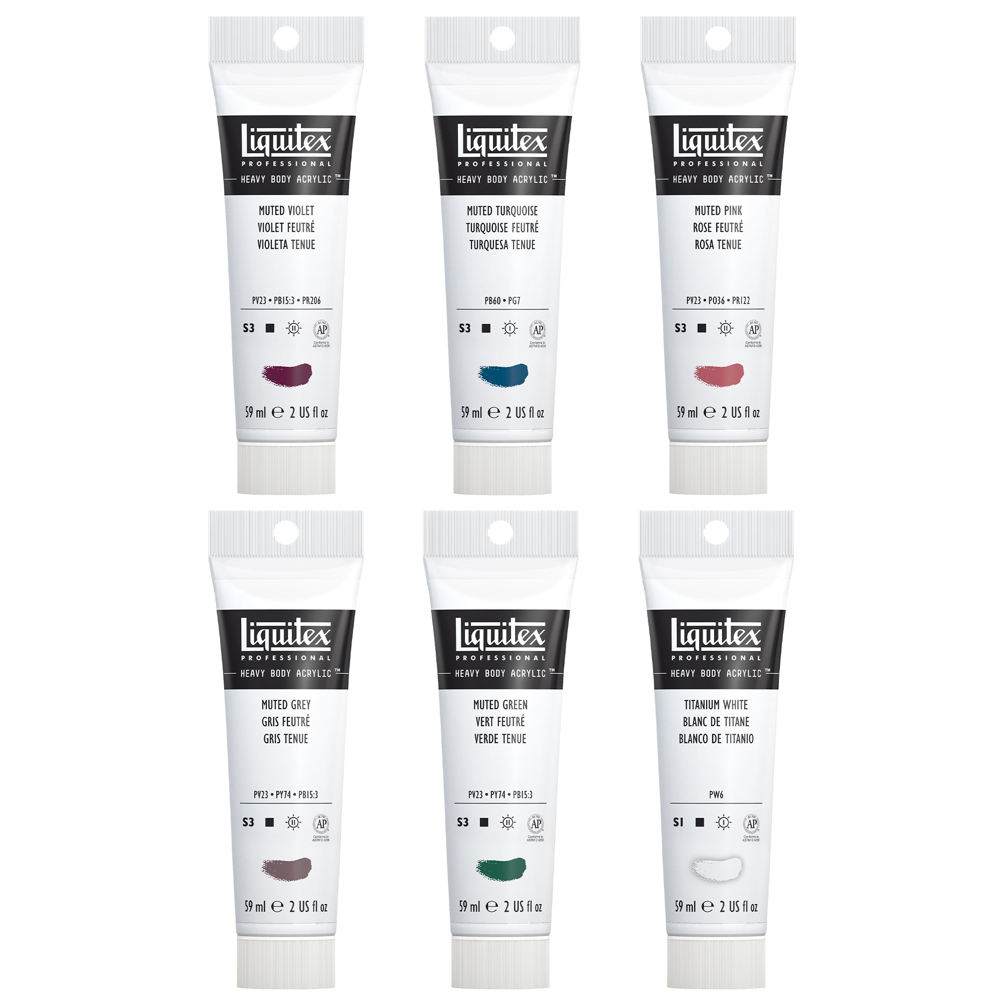 Heavy Body Color - Muted Collection + White