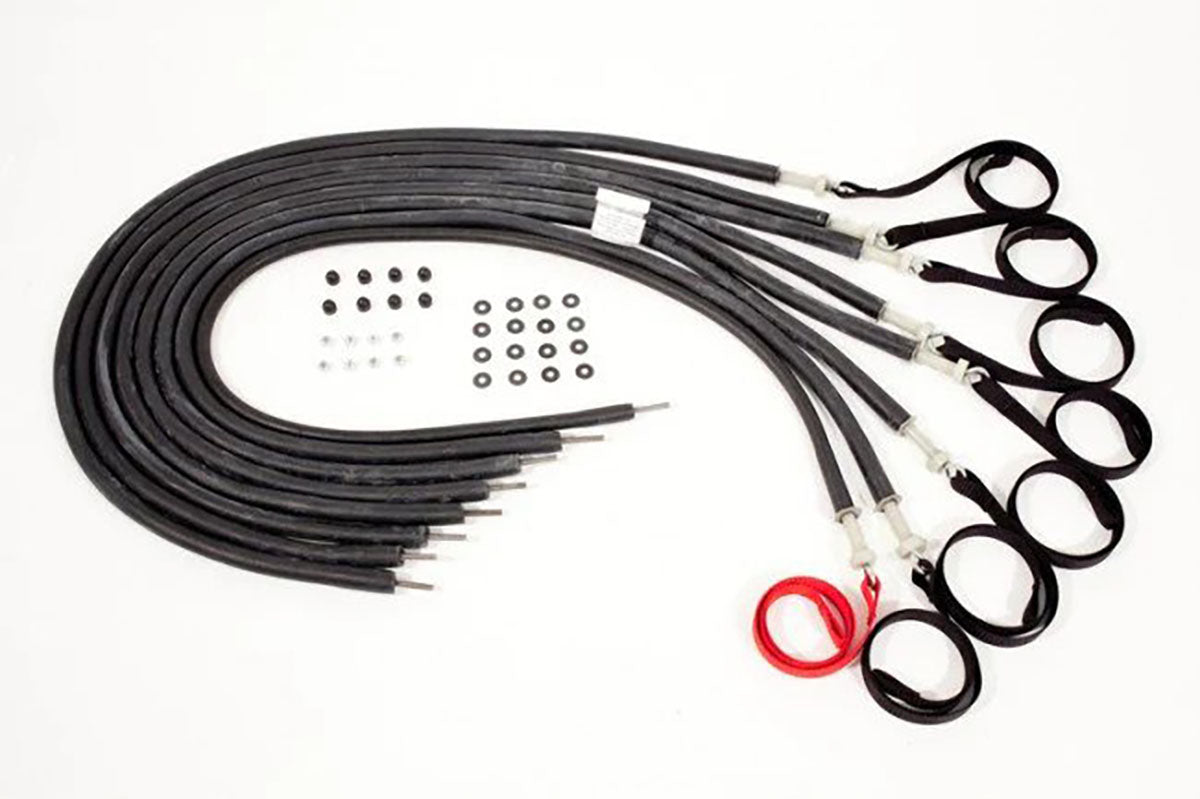 Shuttle MVP Headend Elasticords, Set of 8 (7 Black, 1 Red Tether)