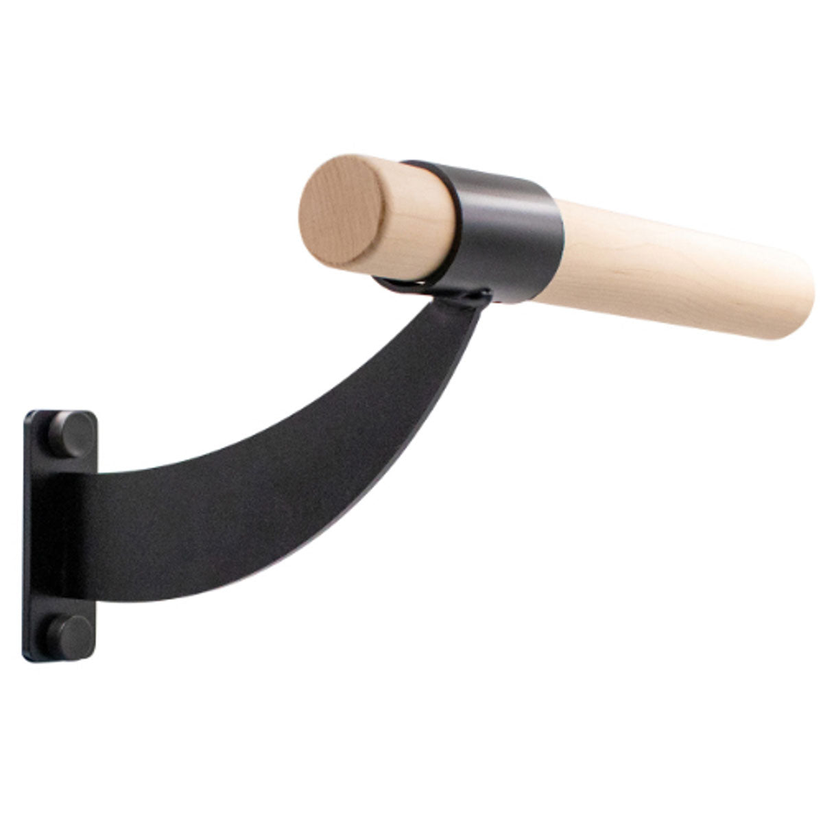 Single Bar Wall Mount Ballet Barre System, Wood, 8'